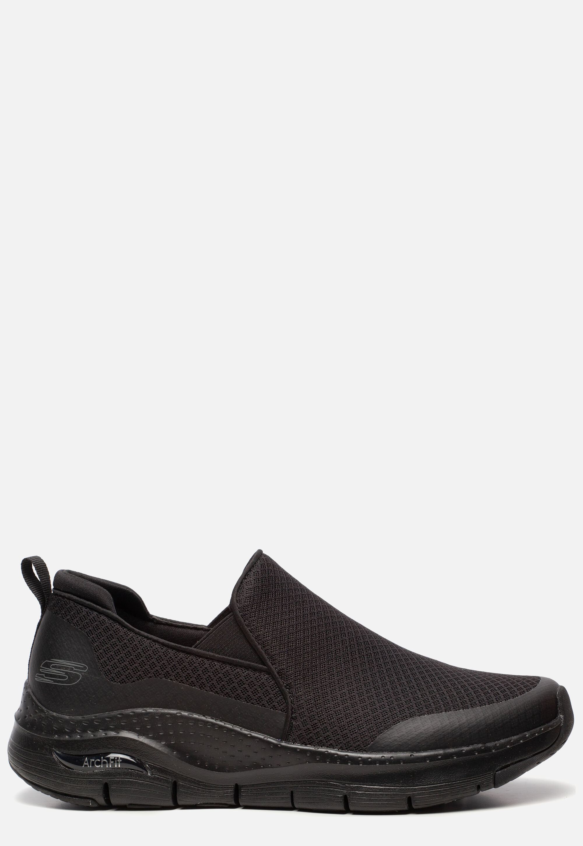 Skechers Arch Fit Banlin instappers zwart Textiel afbeelding 2