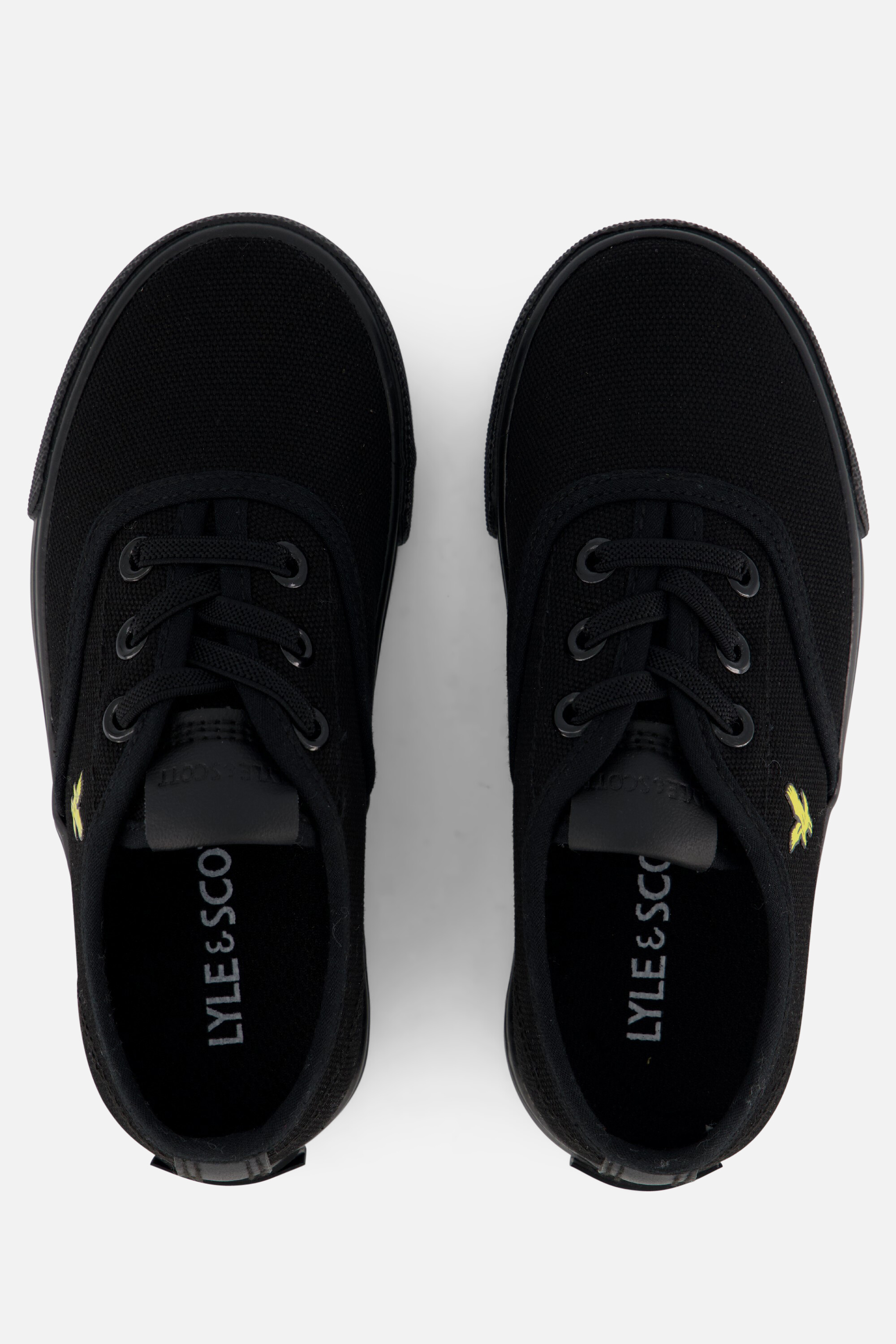 Lyle & Scott Wick Sneakers zwart Canvas afbeelding 2