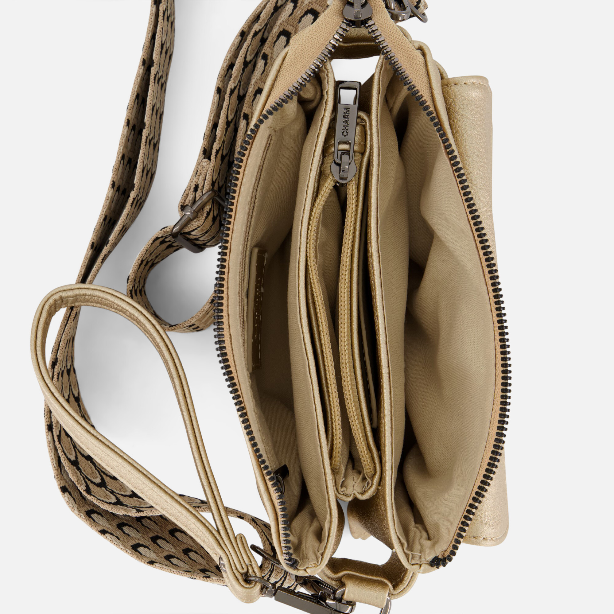 Charm London Crossbody goud Synthetisch afbeelding 2