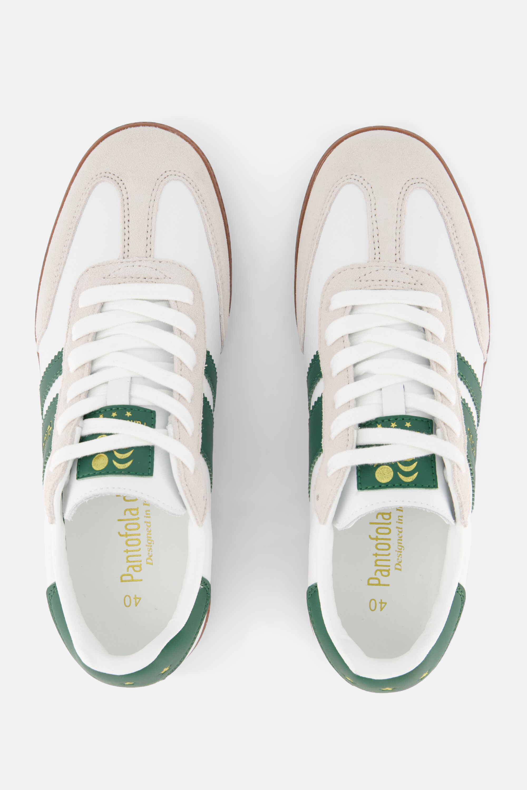 Pantofola d'Oro Ballare Sneakers wit Suede afbeelding 3