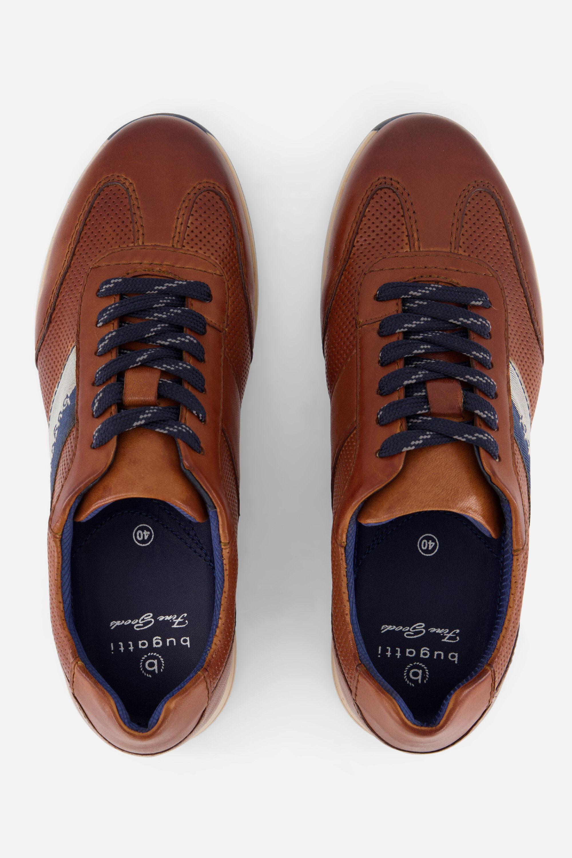 Bugatti Thorelle Sneakers cognac Leer afbeelding 3