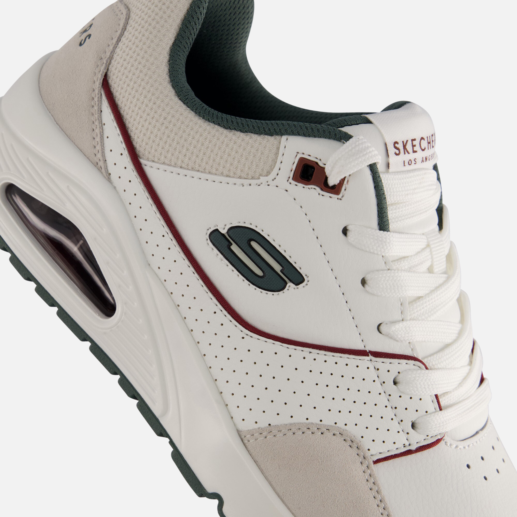 Skechers Uno Retro One Sneakers wit Suede afbeelding 4