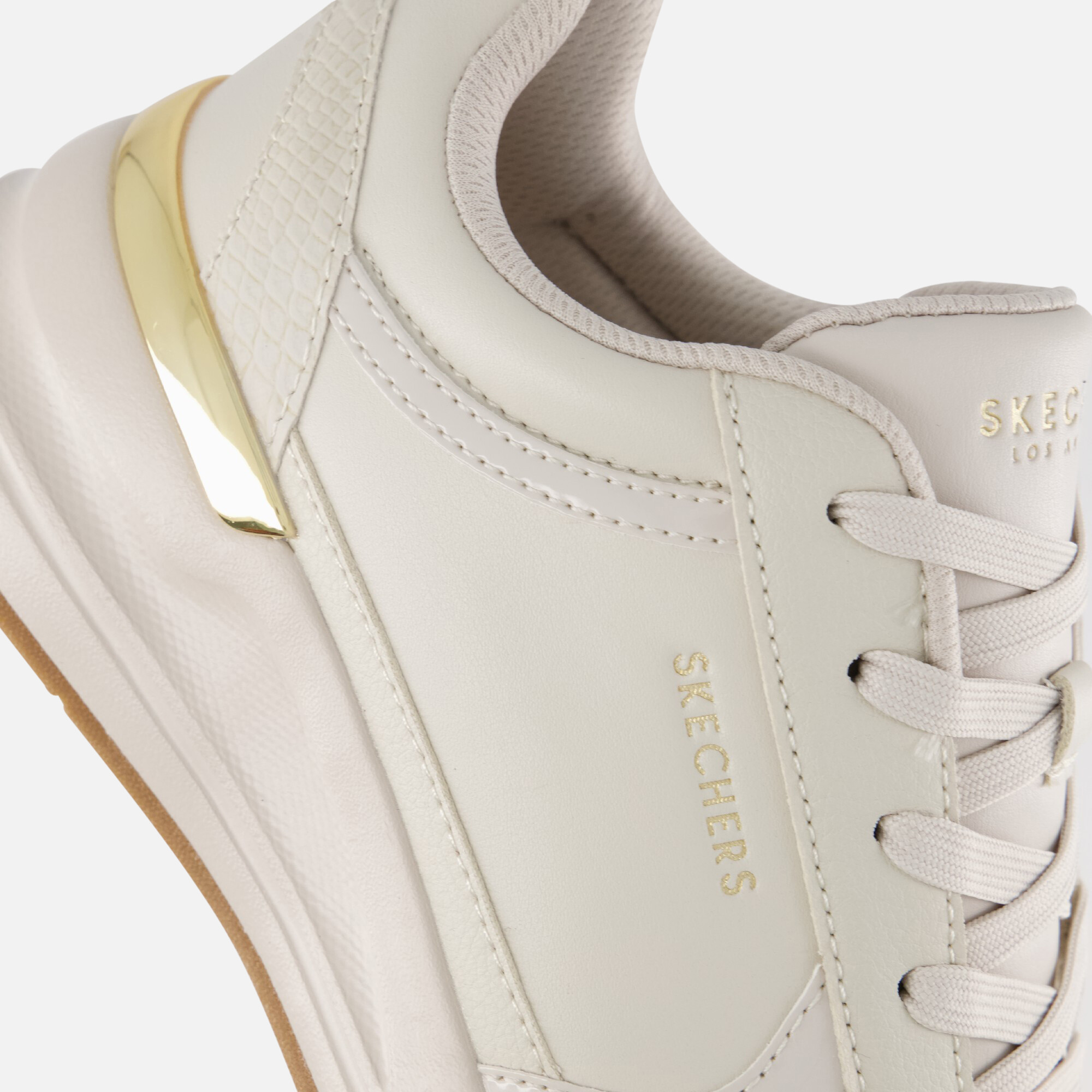 Skechers Billion 2 Fine Shine Wedge Sneakers beige afbeelding 4