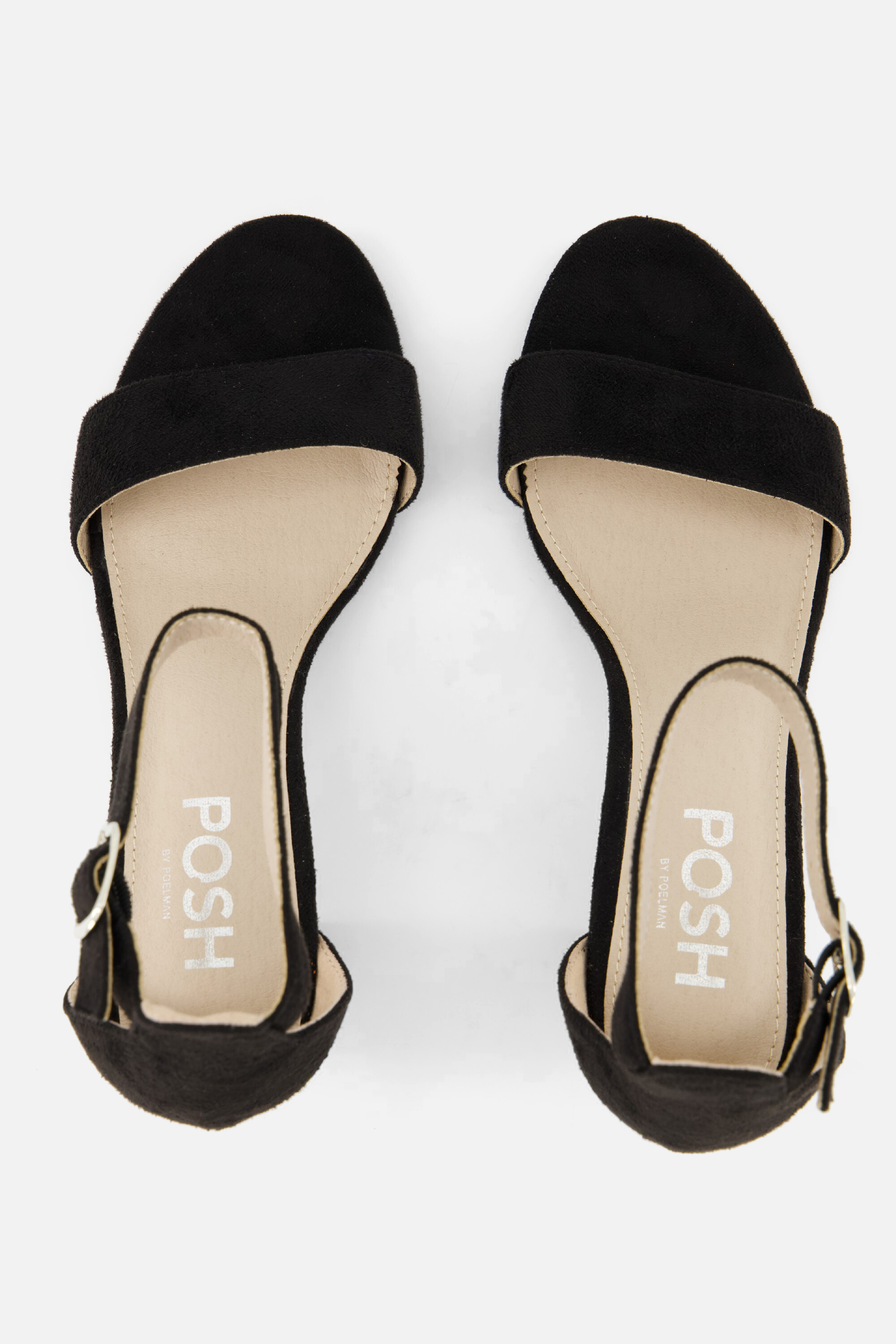 POSH by Poelman Sandalen zwart Textiel afbeelding 3