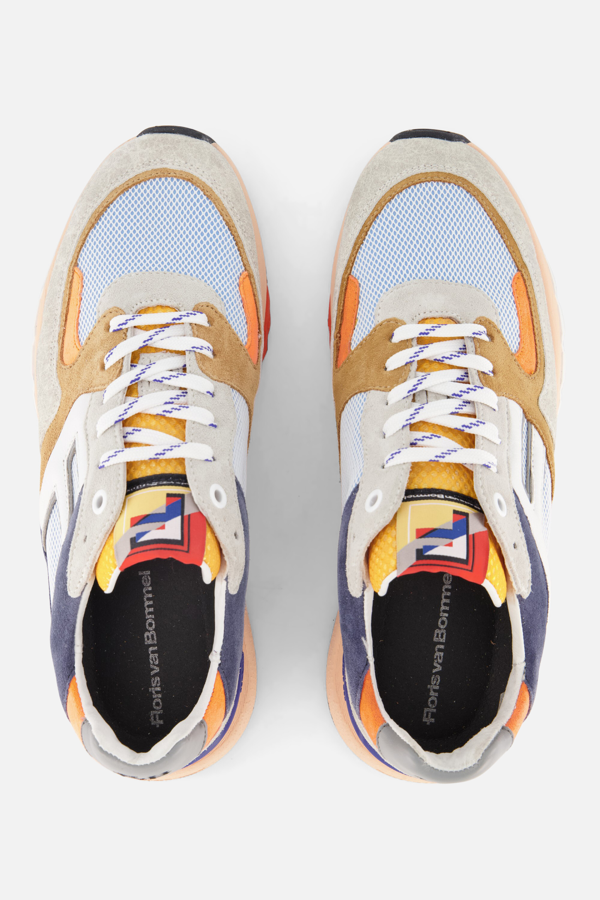 Floris van Bommel De Treener 01.10 Sneakers oranje afbeelding 3