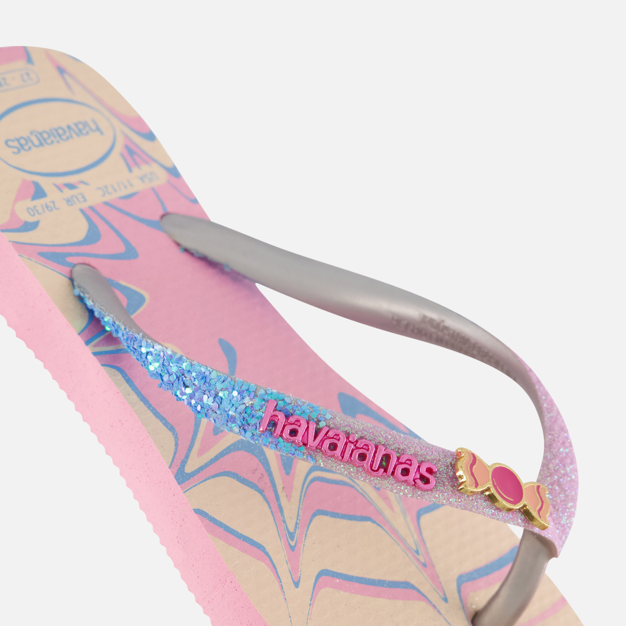Havaianas Slim Glitter Trendy Slippers roze afbeelding 3