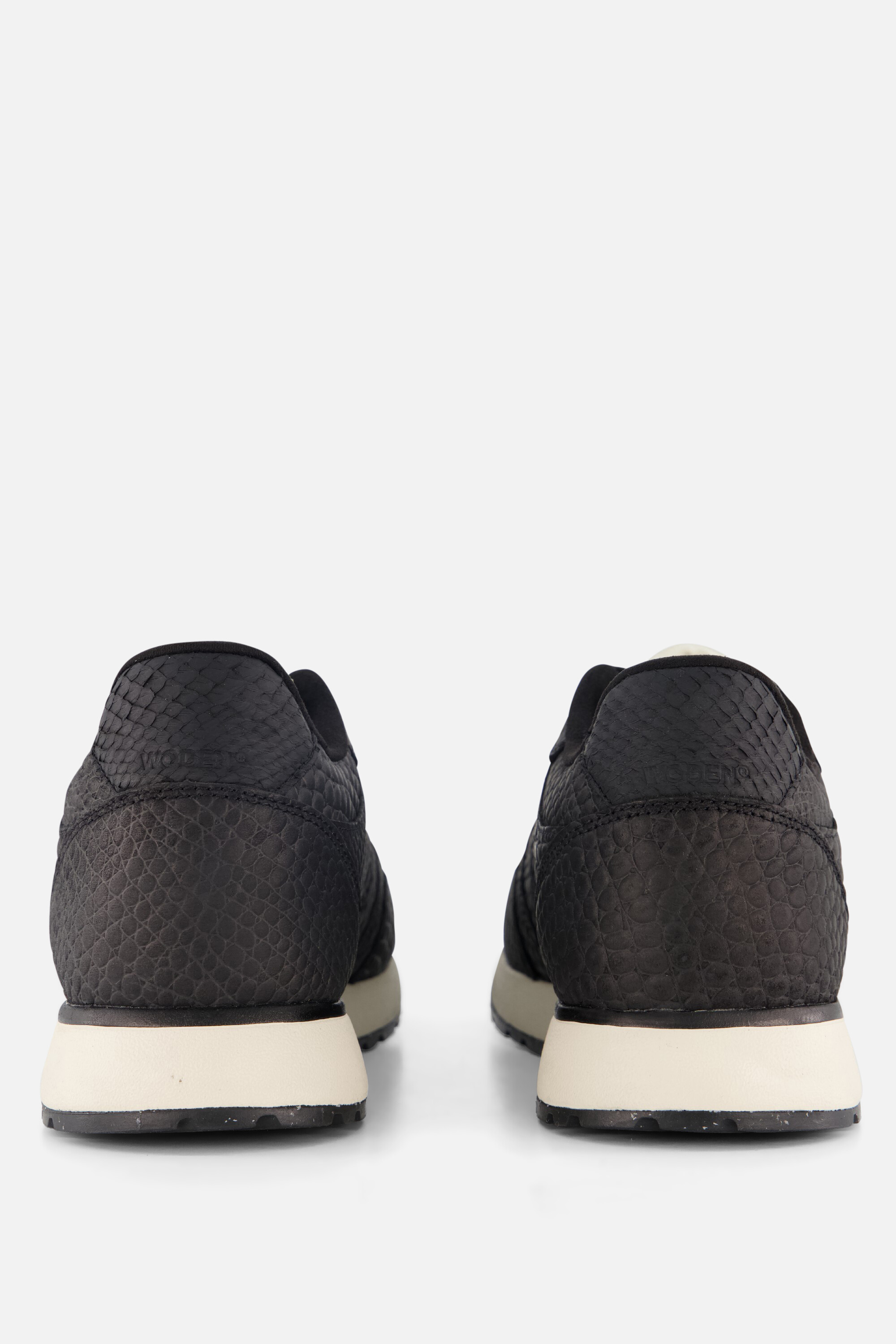 Woden Ronja Croco Sneakers zwart Leer afbeelding 2