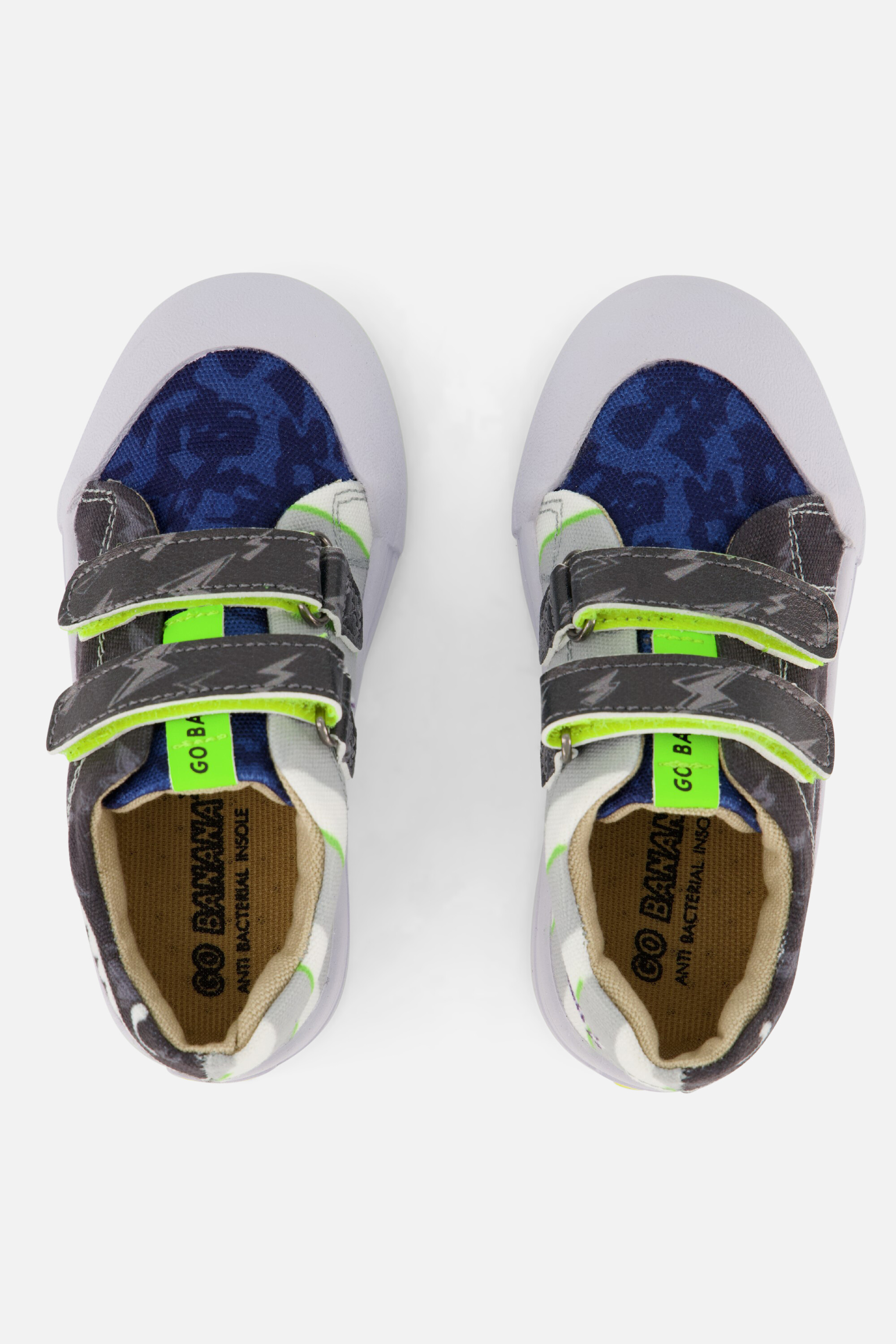 Go Bananas Shark Sneakers blauw Canvas afbeelding 2