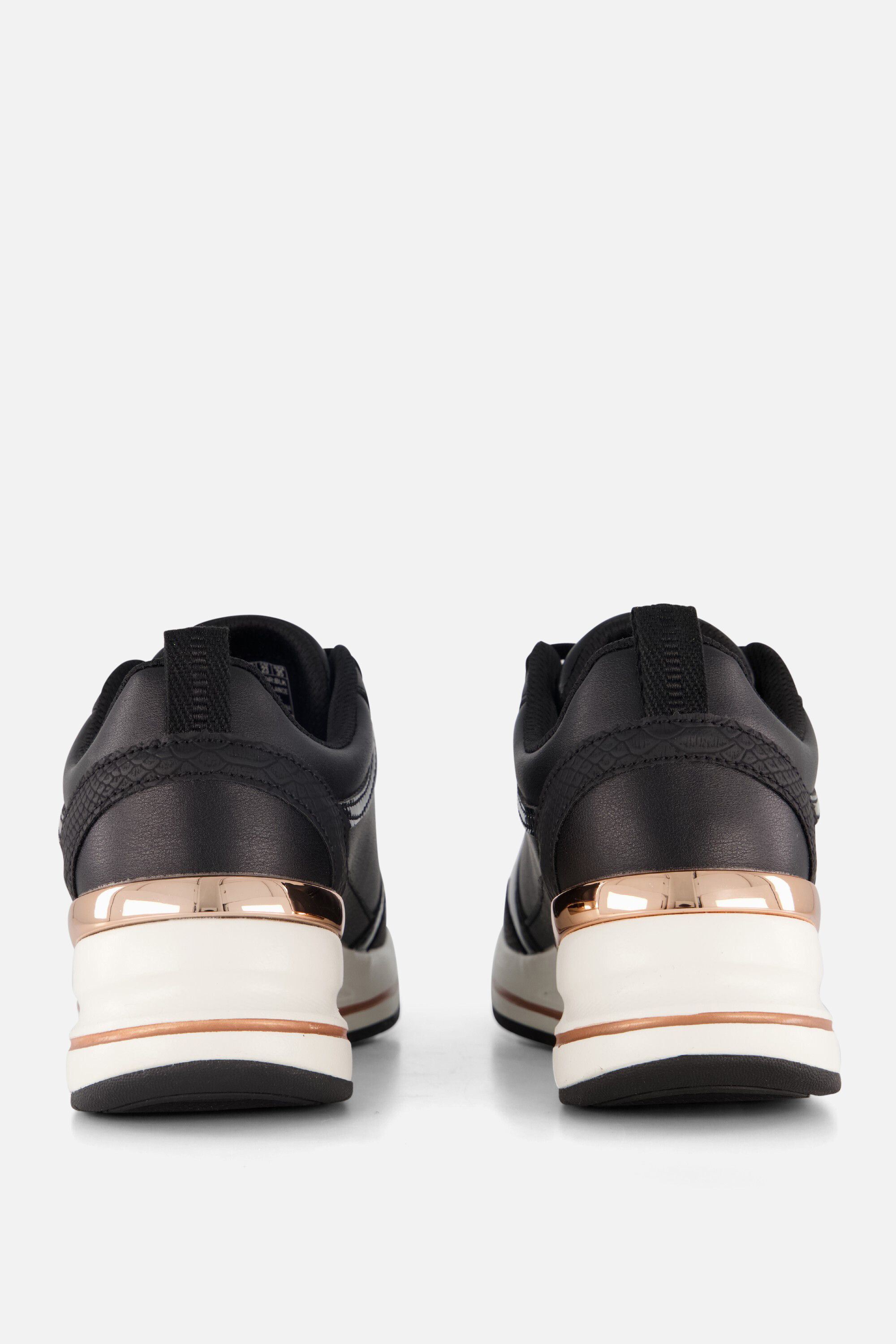 Skechers Billion 2 Fine Shine Wedge Sneakers zwart afbeelding 2