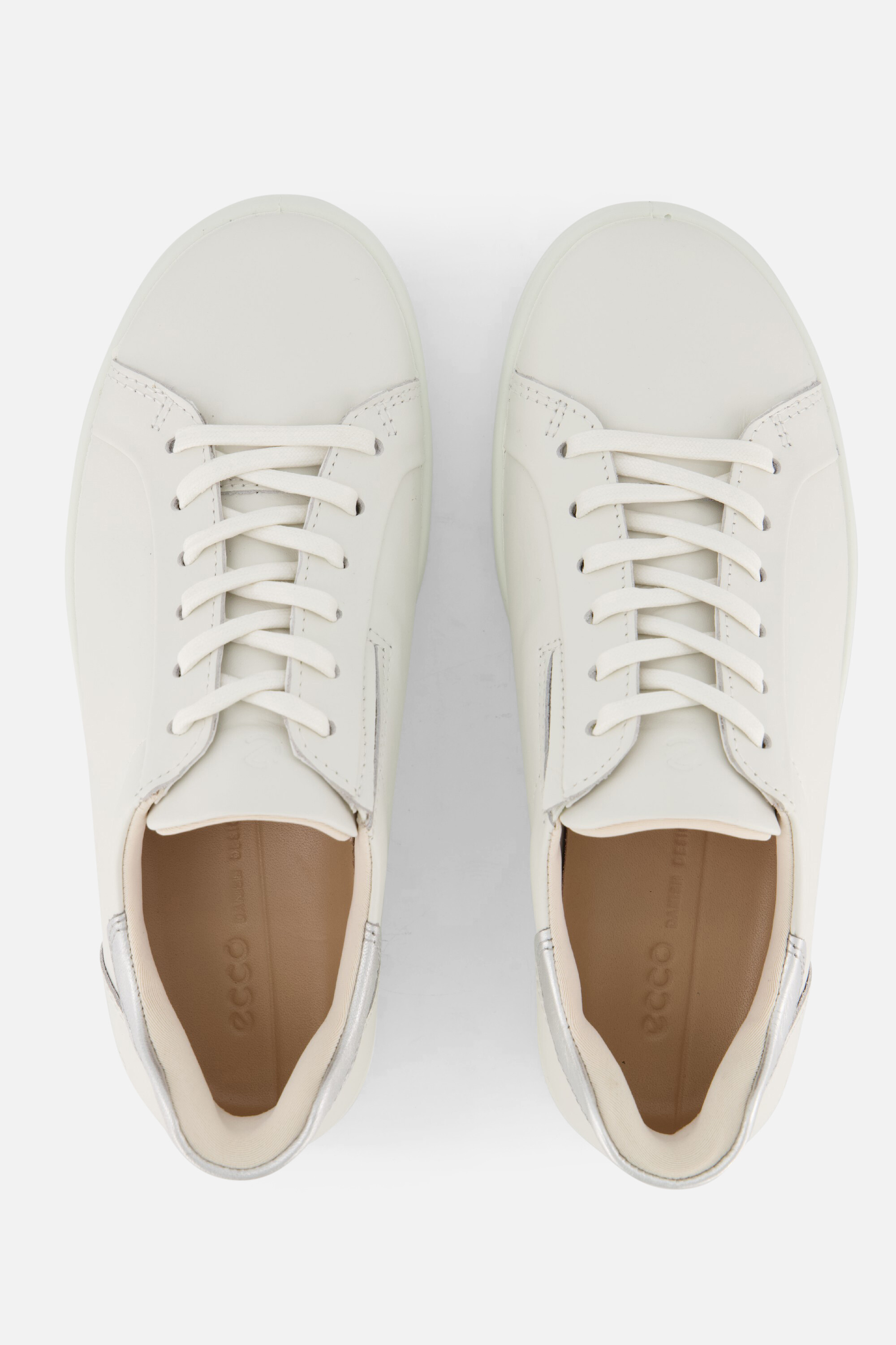 Ecco Soft Sneakers wit Leer afbeelding 3