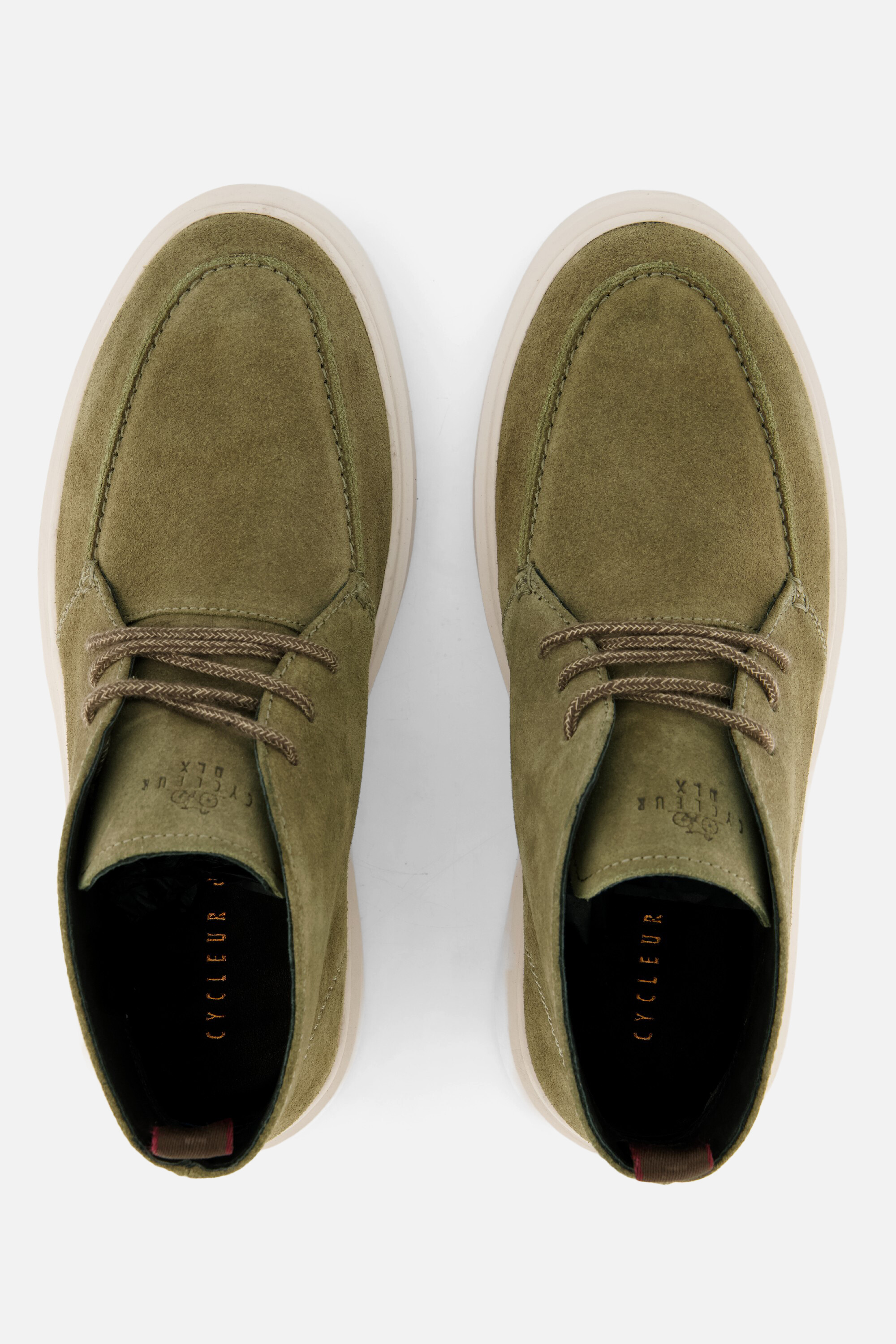 Cycleur de Luxe Veterschoenen groen Suede afbeelding 3