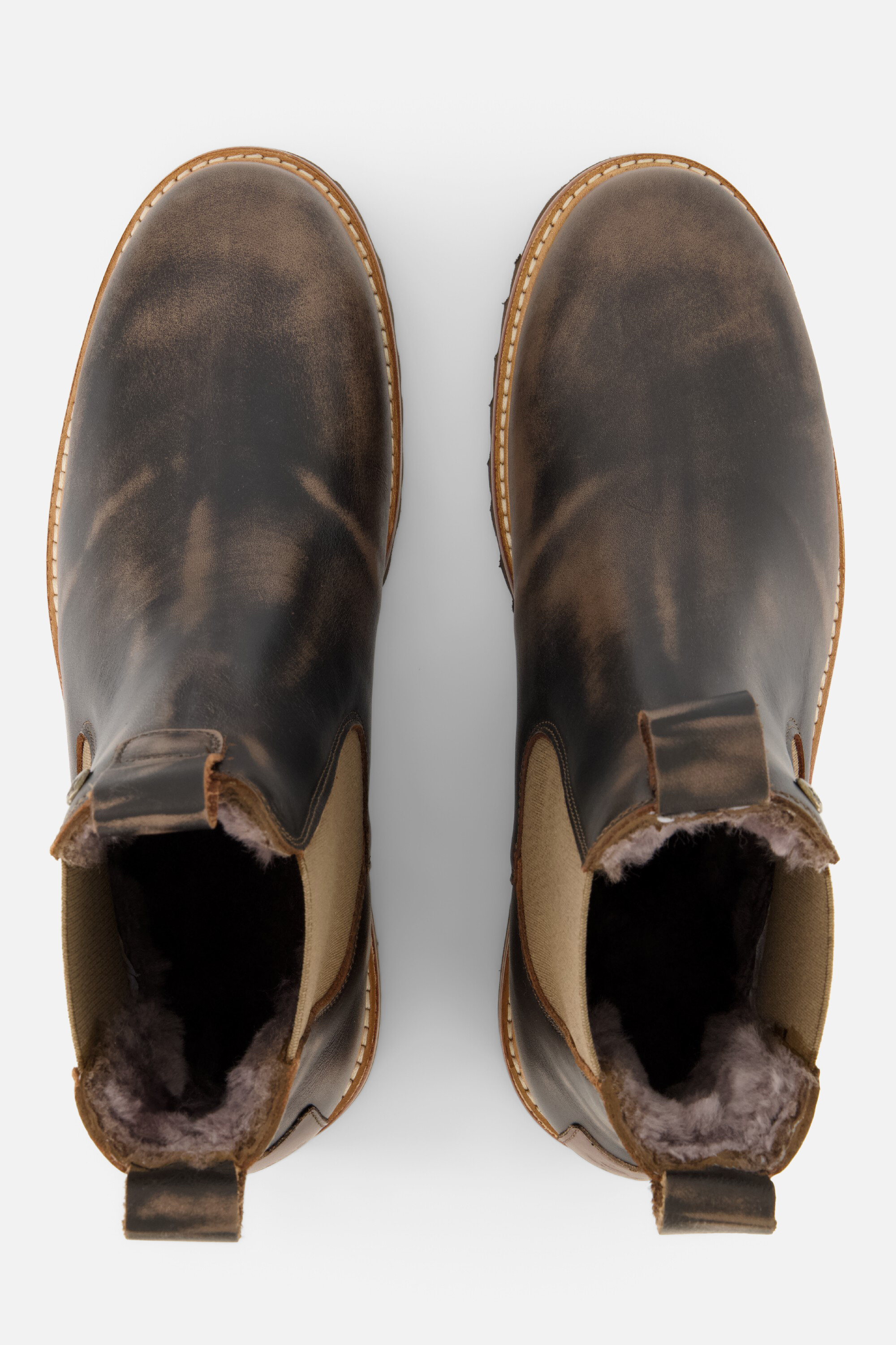 Panama Jack Elvin Igloo Chelsea boots taupe Leer afbeelding 2