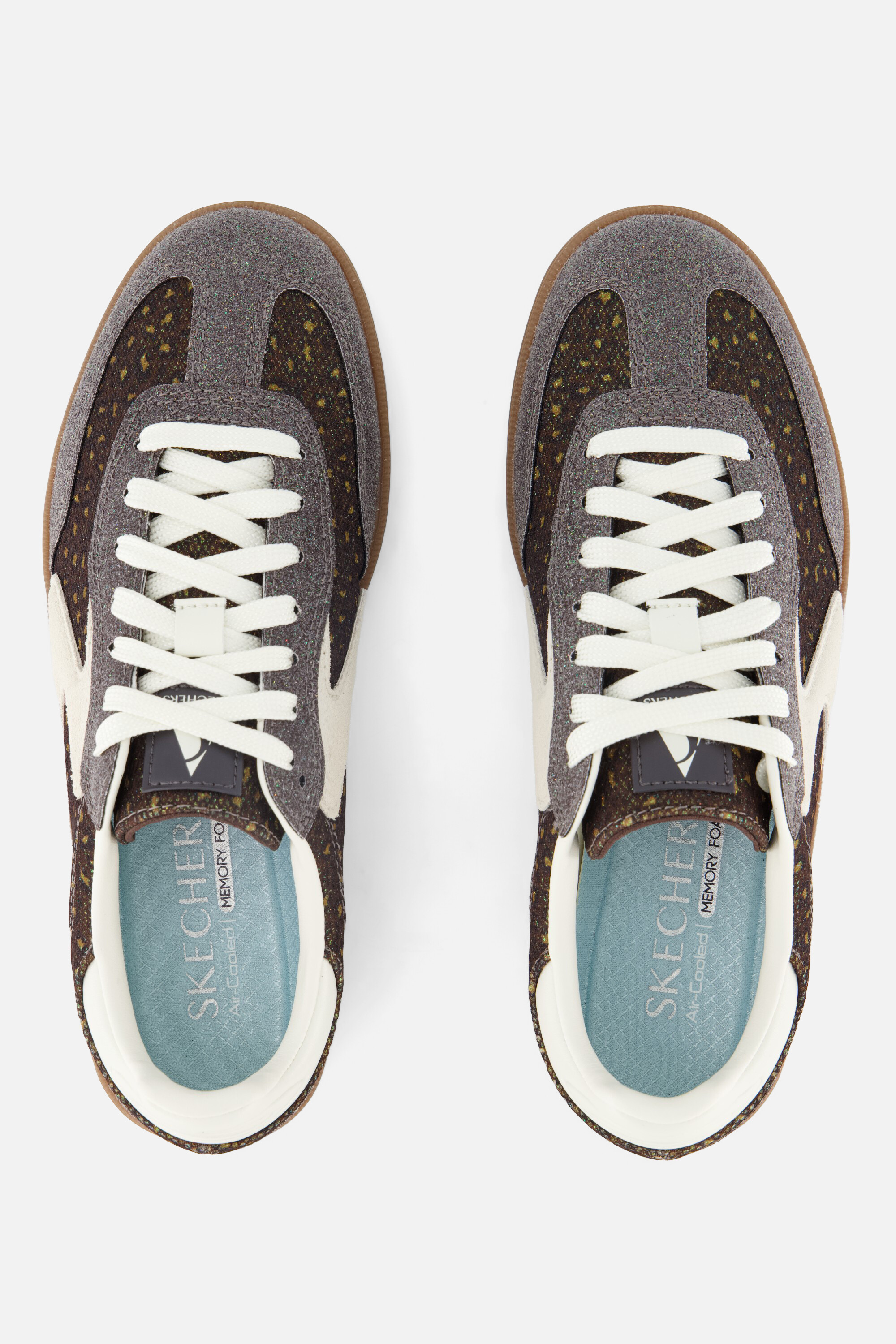 Skechers Hotspot Leopard Magic Sneakers bruin afbeelding 3