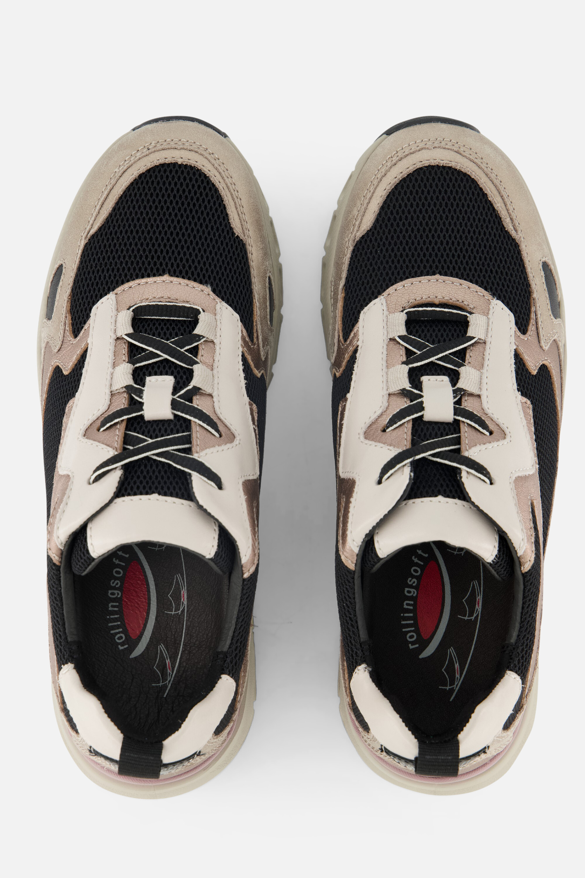 Gabor Rollingsoft Sneakers zwart Textiel afbeelding 3