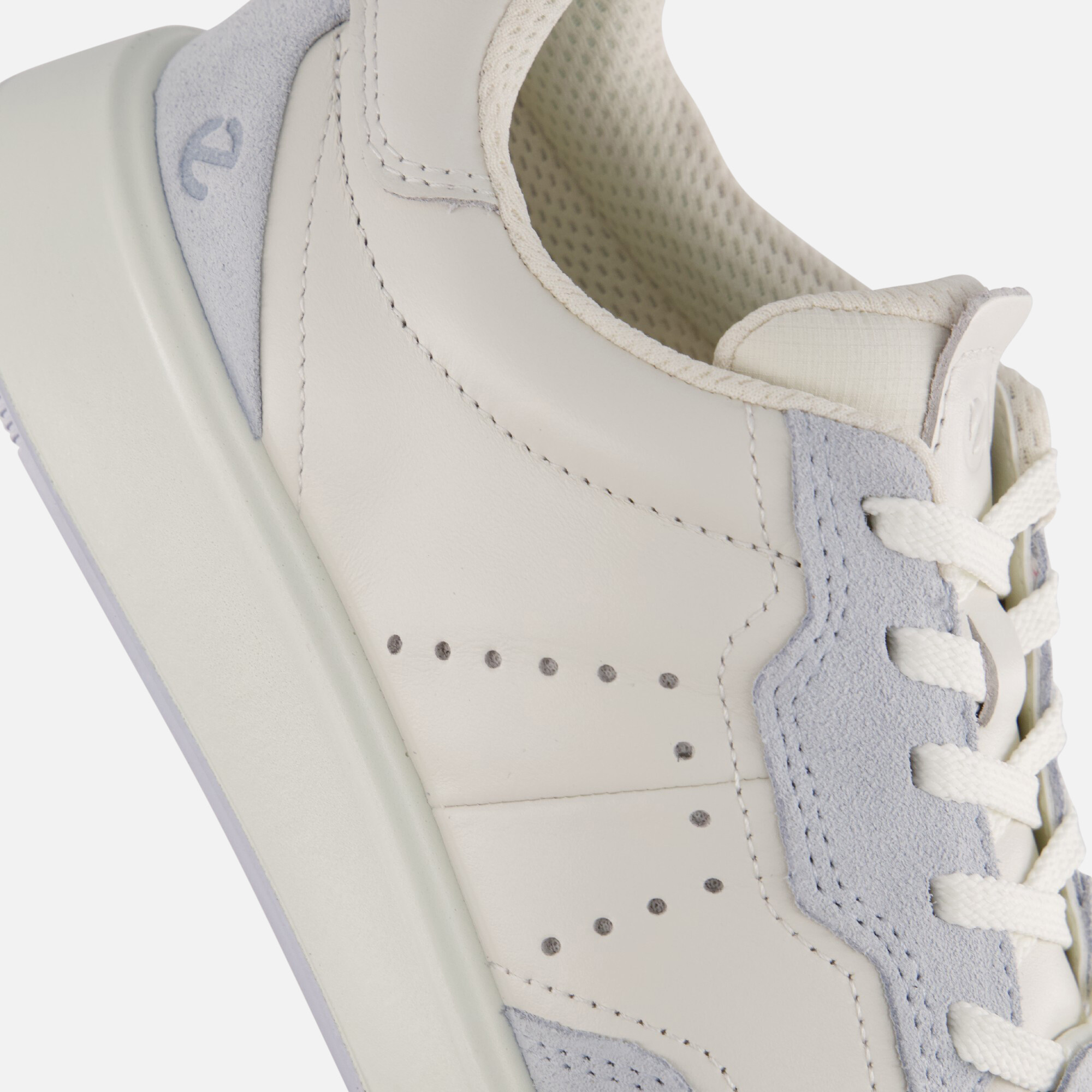 Ecco Street Court Sneakers wit Leer afbeelding 4