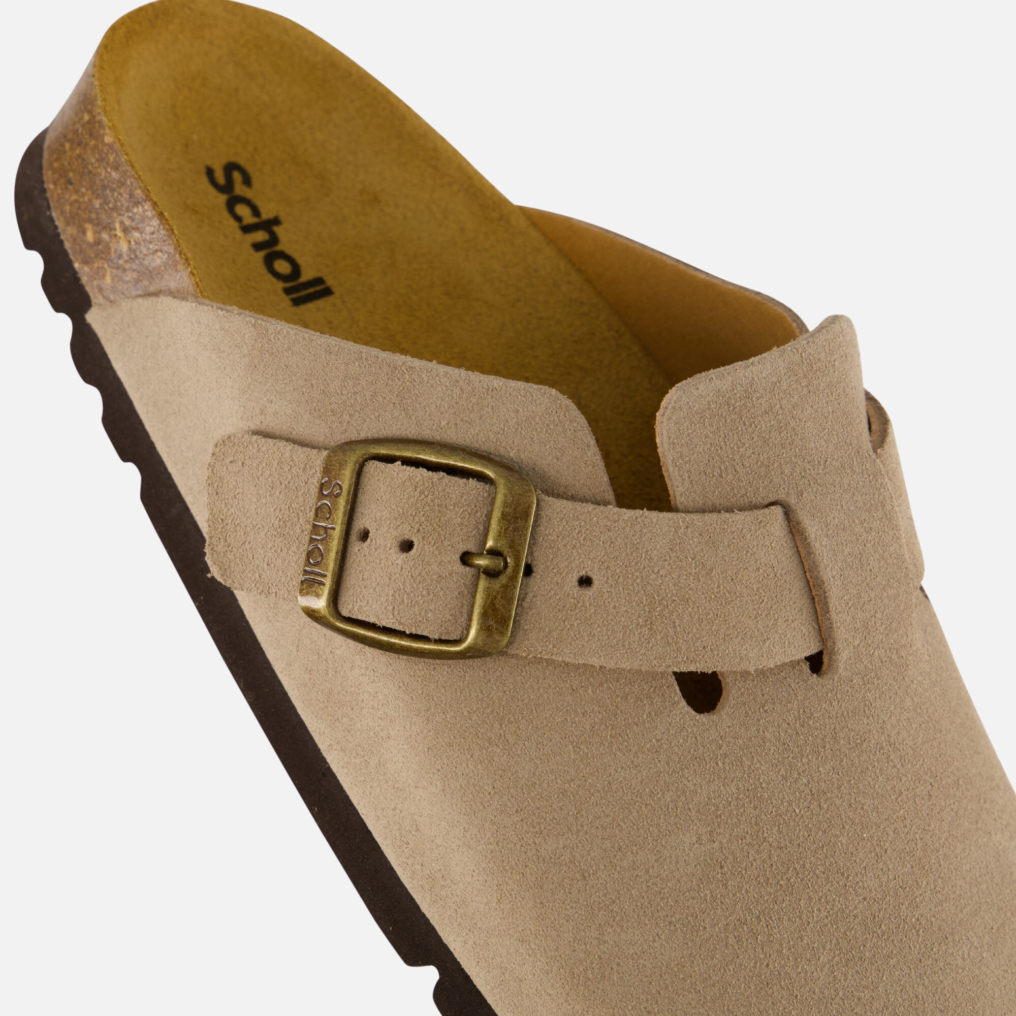 Scholl Fae Sandalen beige Suede afbeelding 3