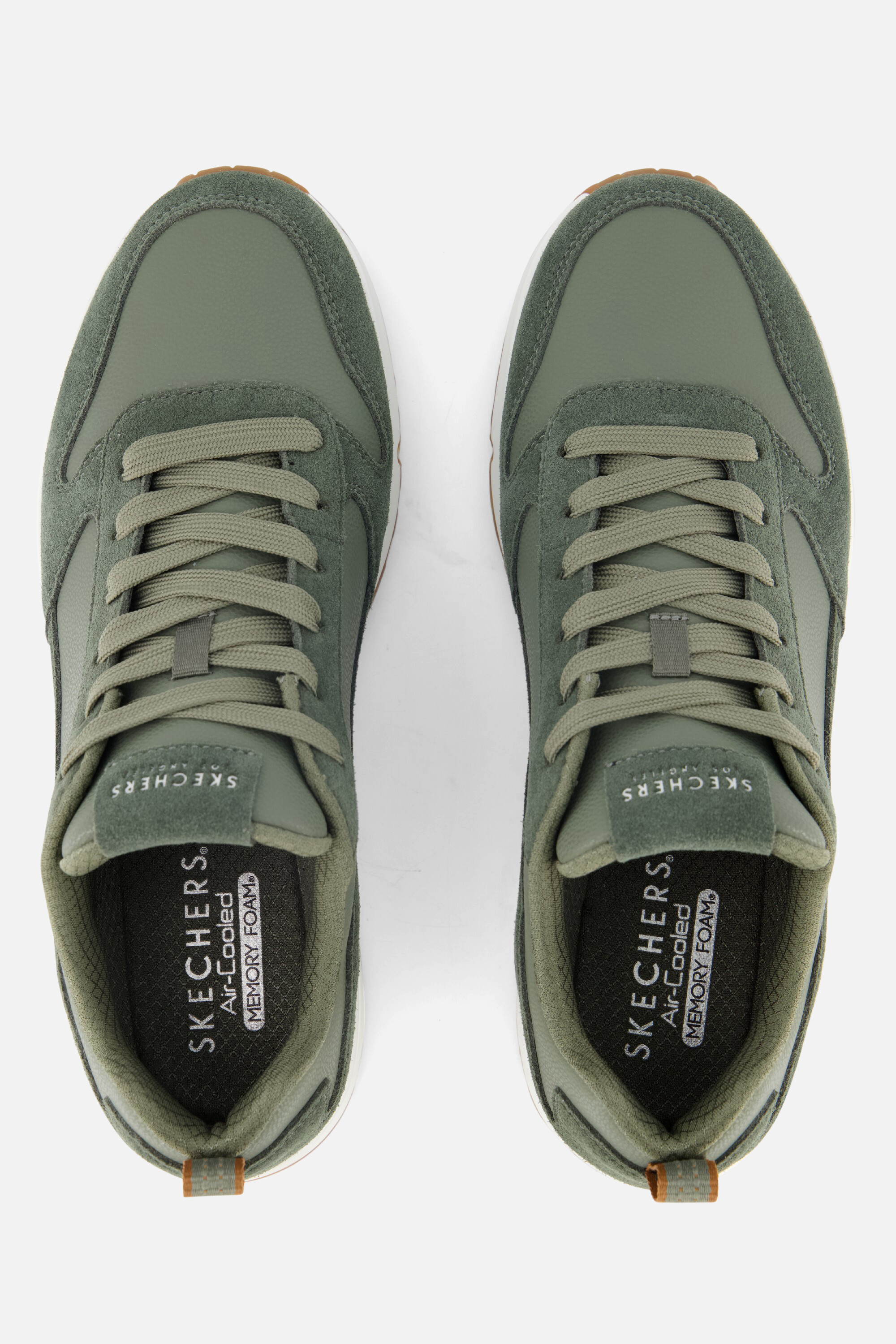 Skechers Uno Stacre Sneakers groen Leer afbeelding 2