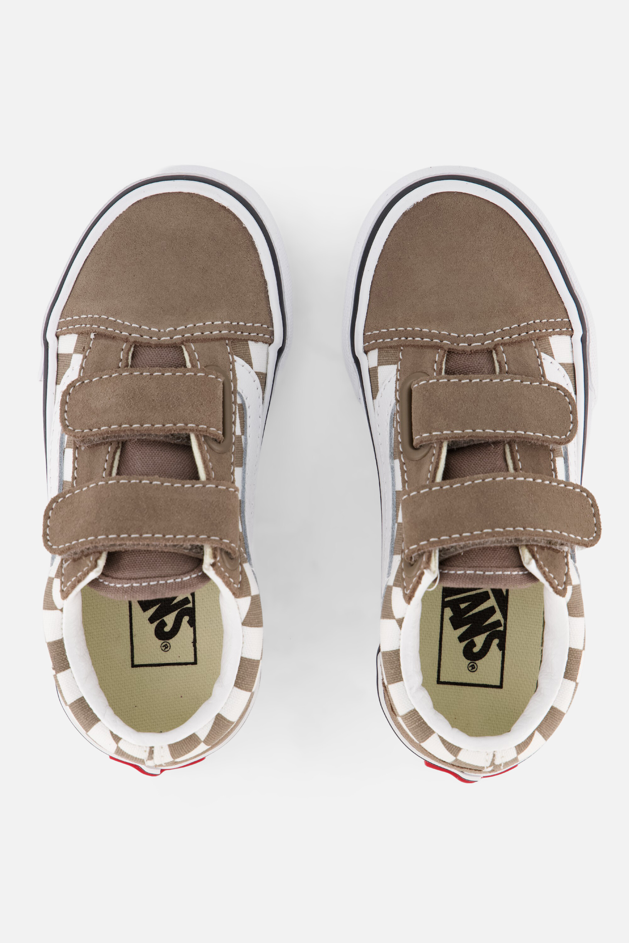 Vans Old Skool V Checkerboard Sneakers bruin afbeelding 3