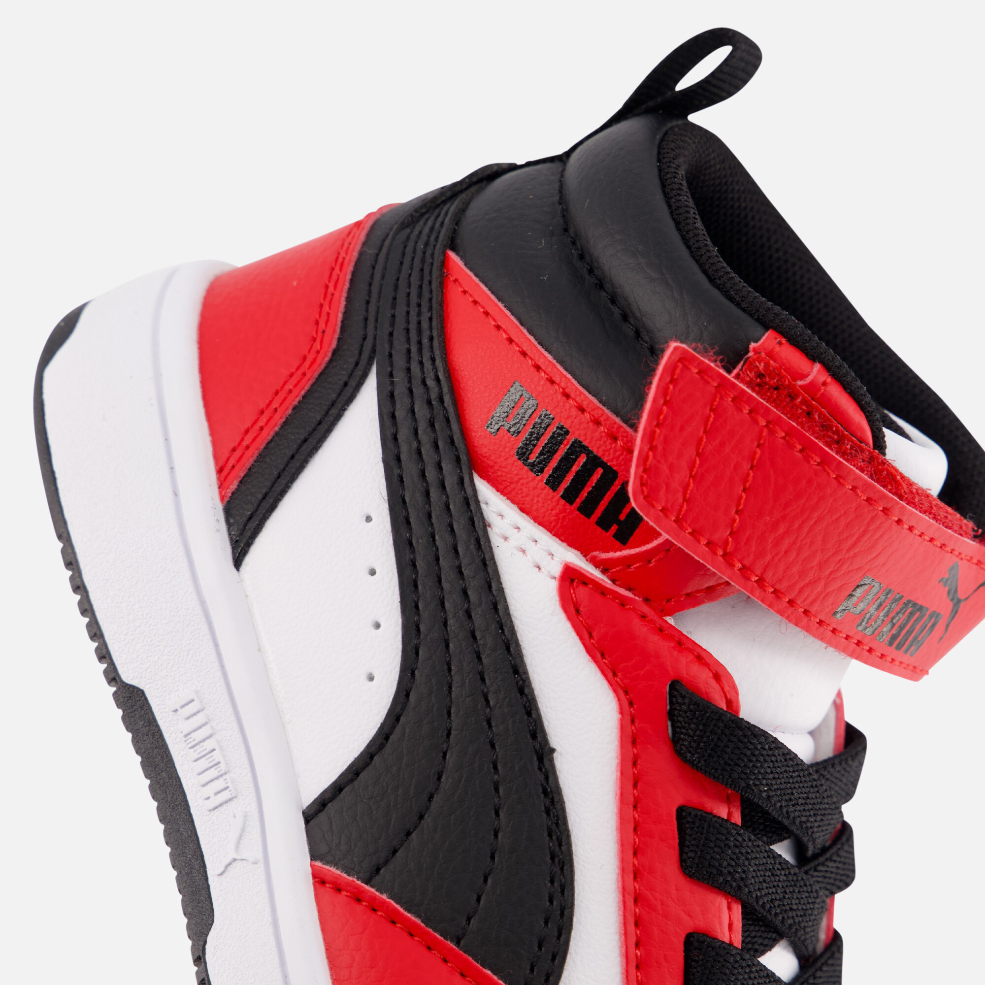 Puma Rebound V6 Mid Sneakers wit Imitatieleer afbeelding 4