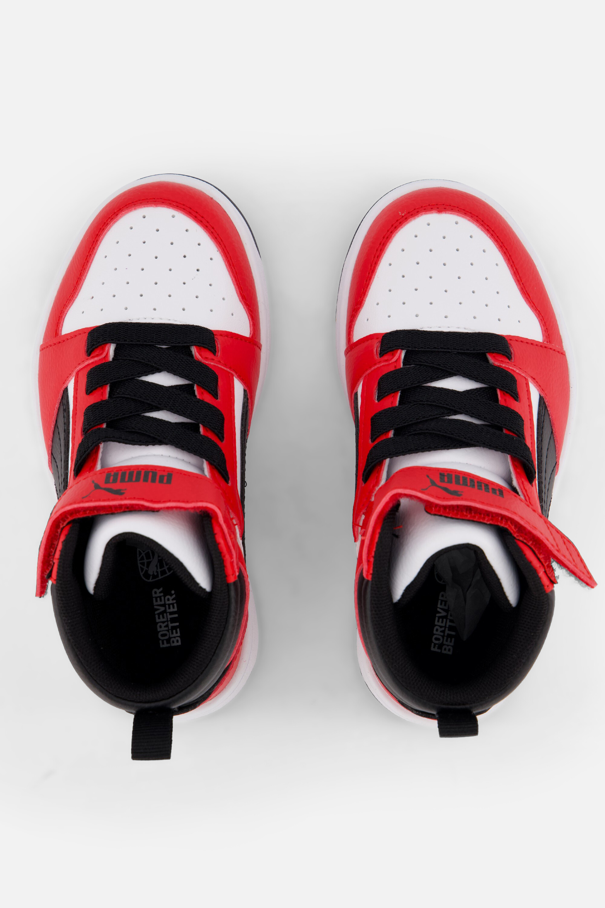 Puma Rebound V6 Mid Sneakers wit Imitatieleer afbeelding 2