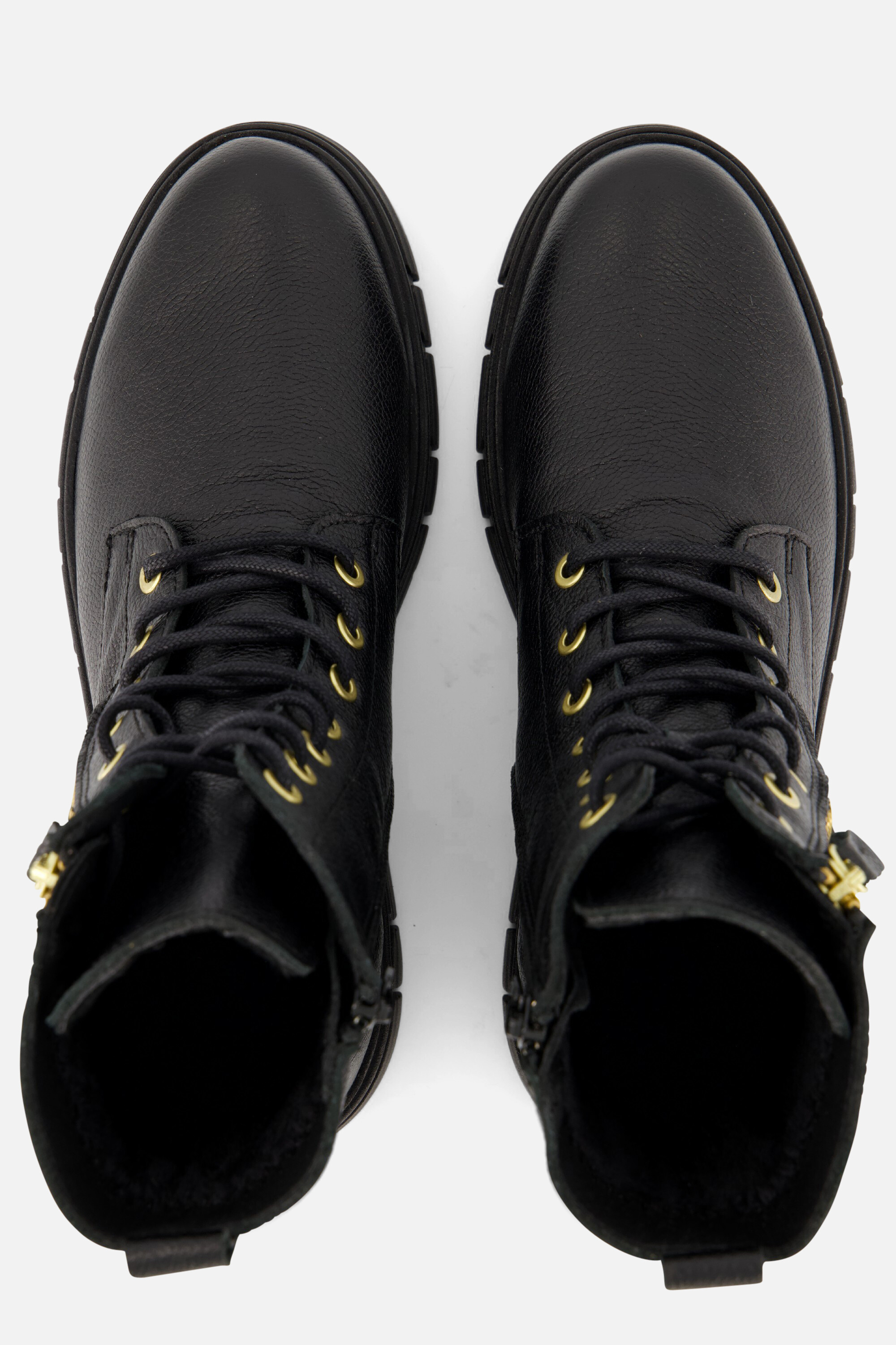 Feyn Paige29 Veterboots zwart Leer afbeelding 2