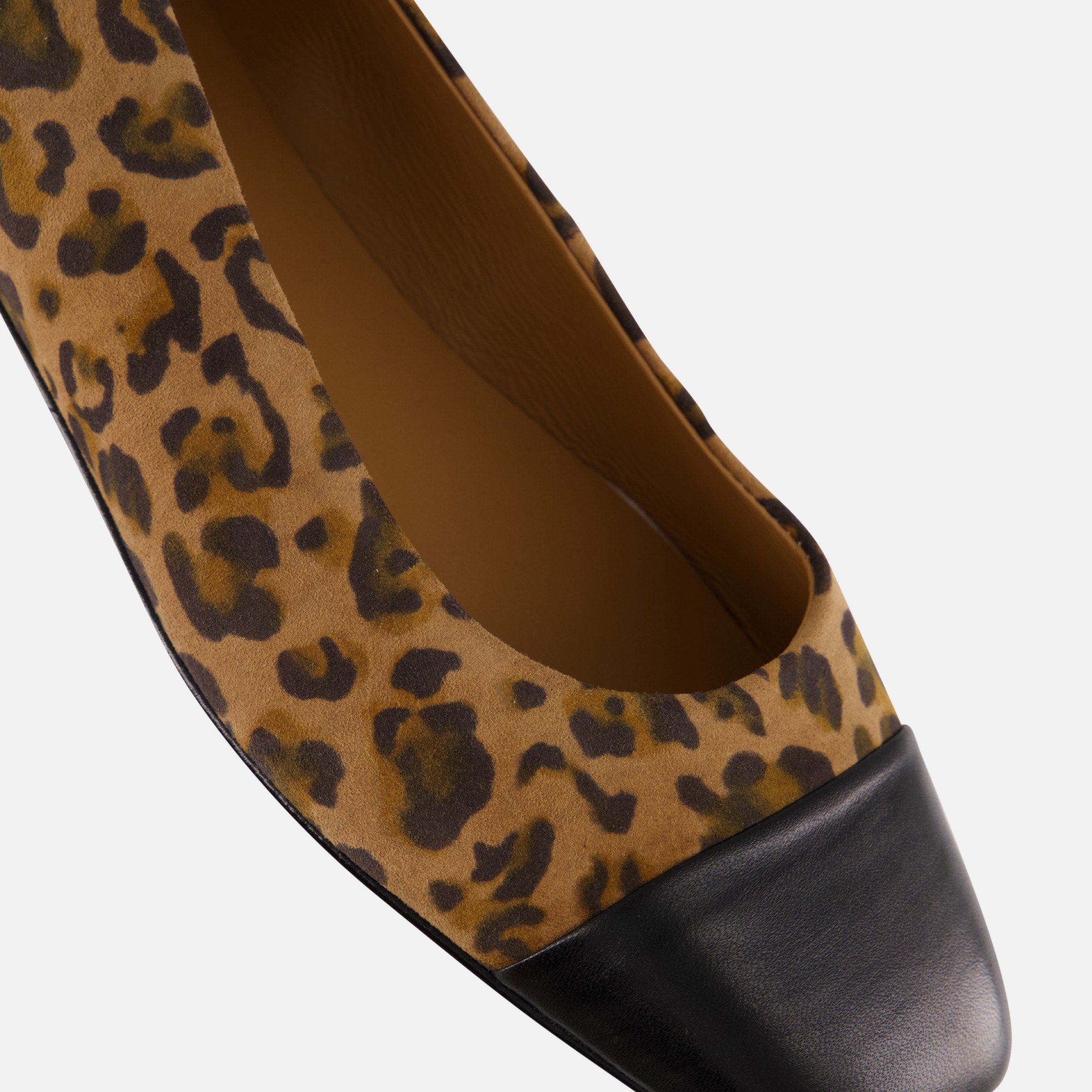 Linea Zeta Leopard Slingbacks zwart Leer afbeelding 4