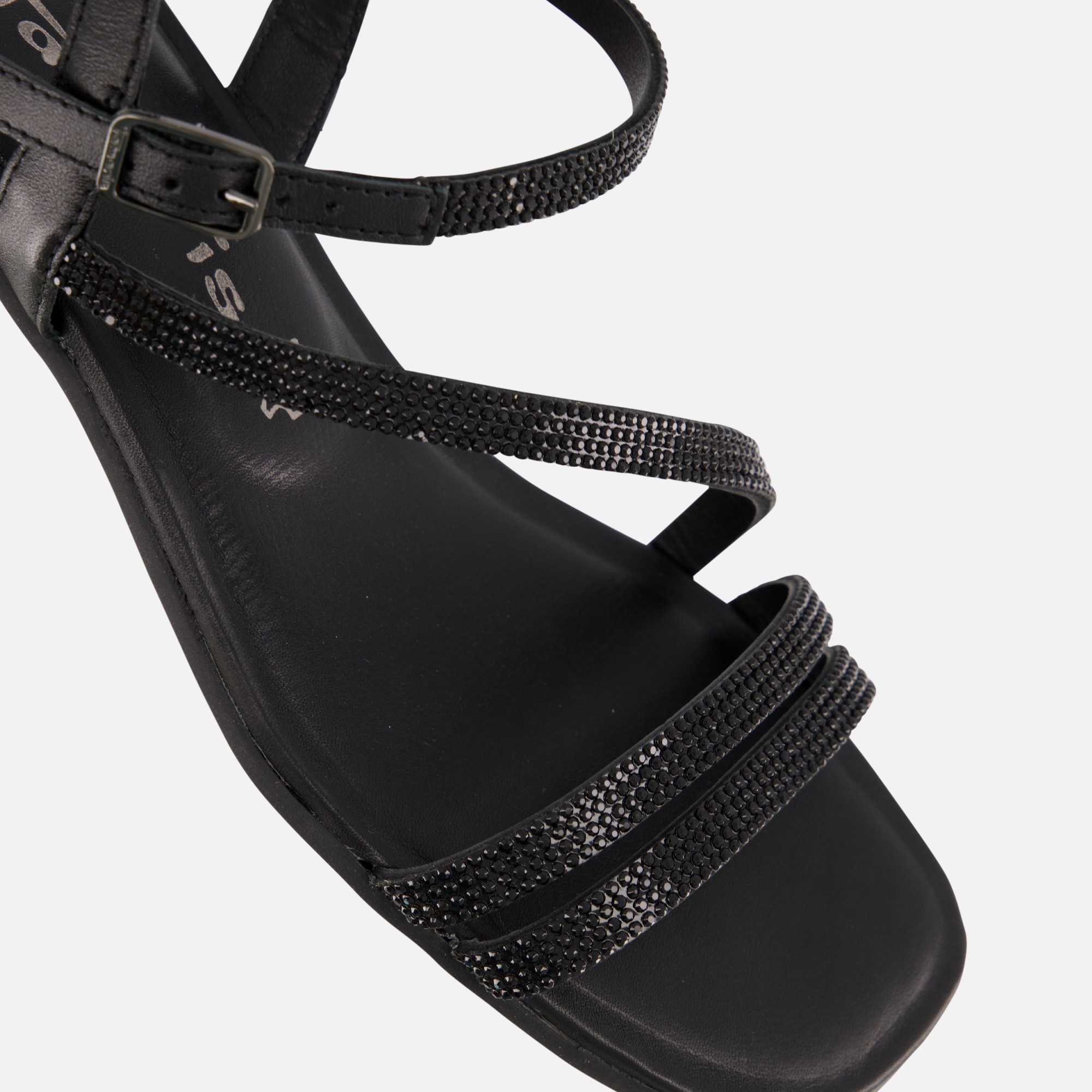 Tamaris Strass Sandalen zwart Leer afbeelding 4