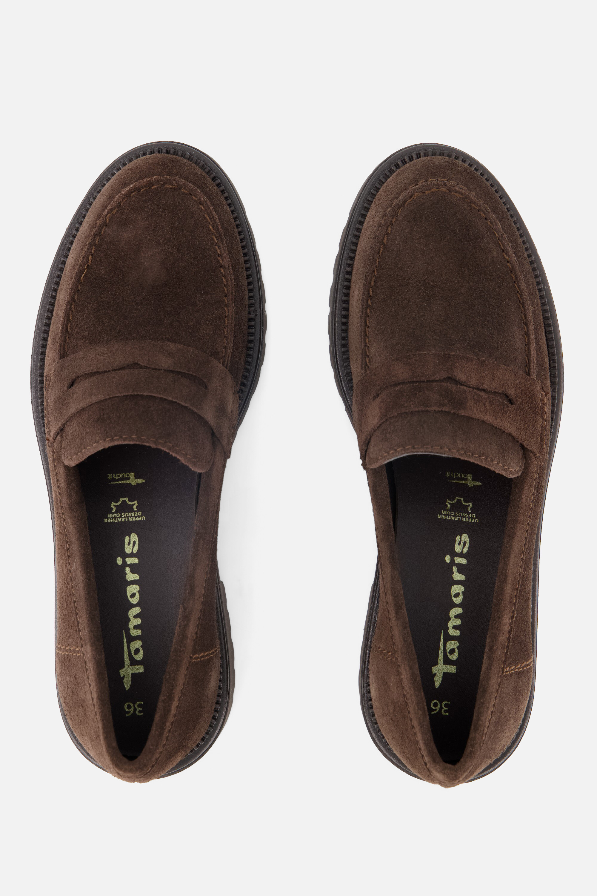 Tamaris Instappers bruin Suede afbeelding 3