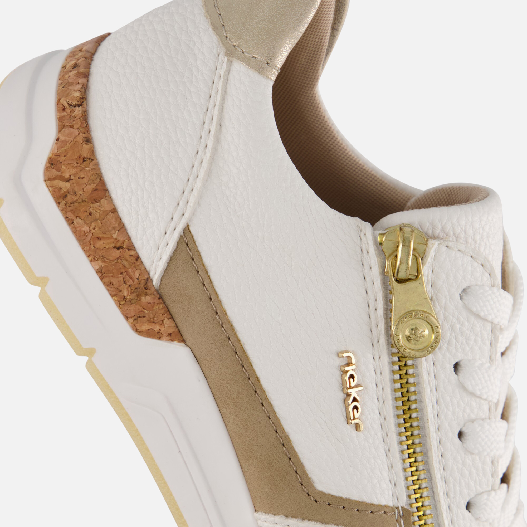 Rieker Sneakers wit Leer afbeelding 4