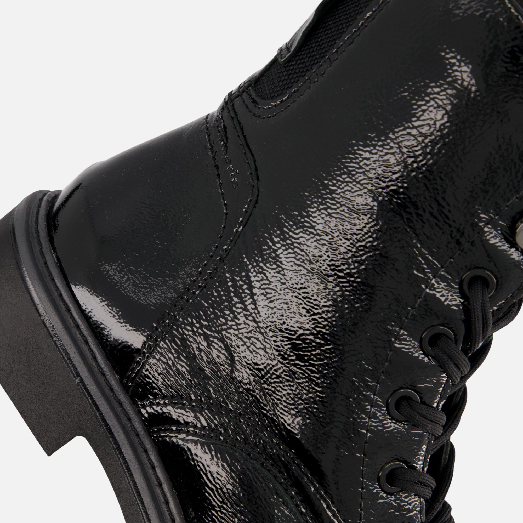 Tamaris Veterboots zwart Lak afbeelding 4