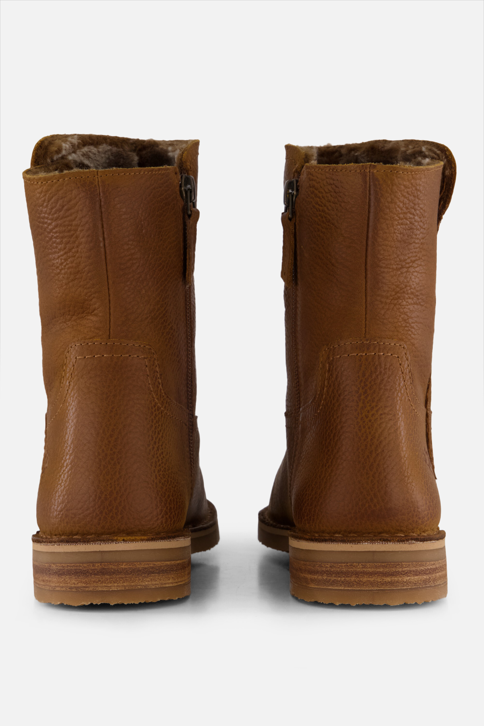 Aqa Enkellaarsjes taupe Nubuck afbeelding 2