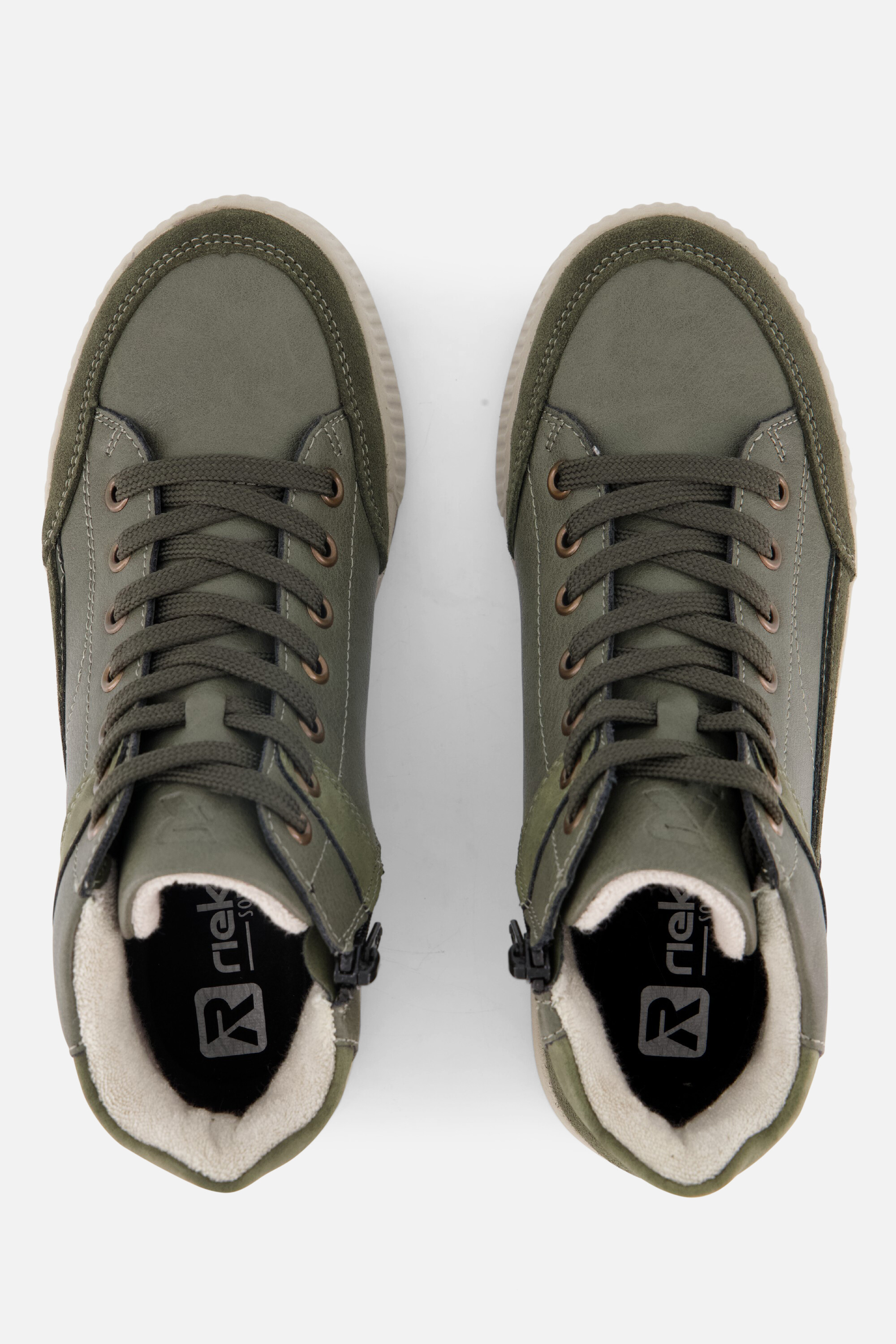 Rieker Veterboots groen Synthetisch afbeelding 3