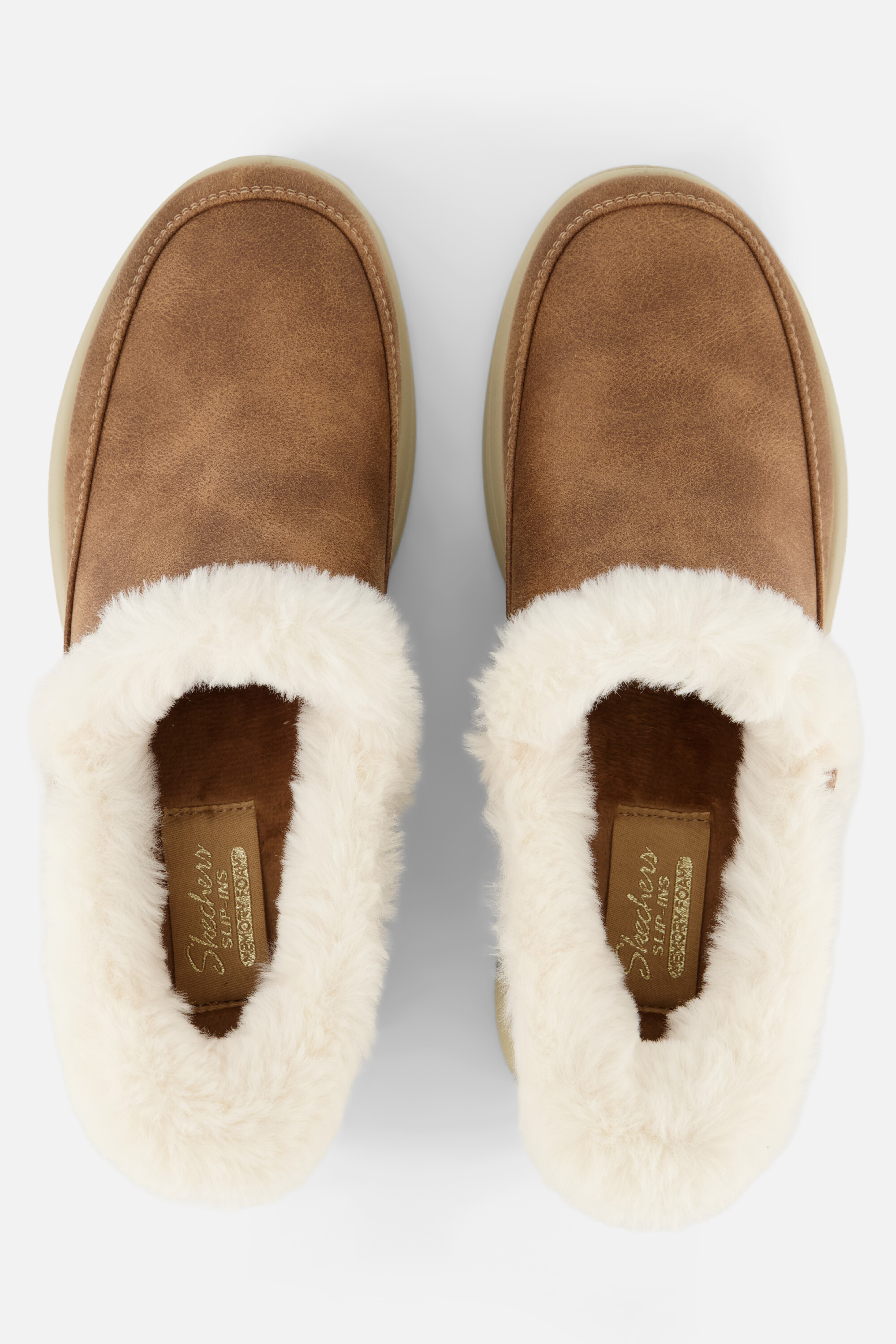 Skechers Slip-ins Cozy Escape Pantoffel cognac afbeelding 2