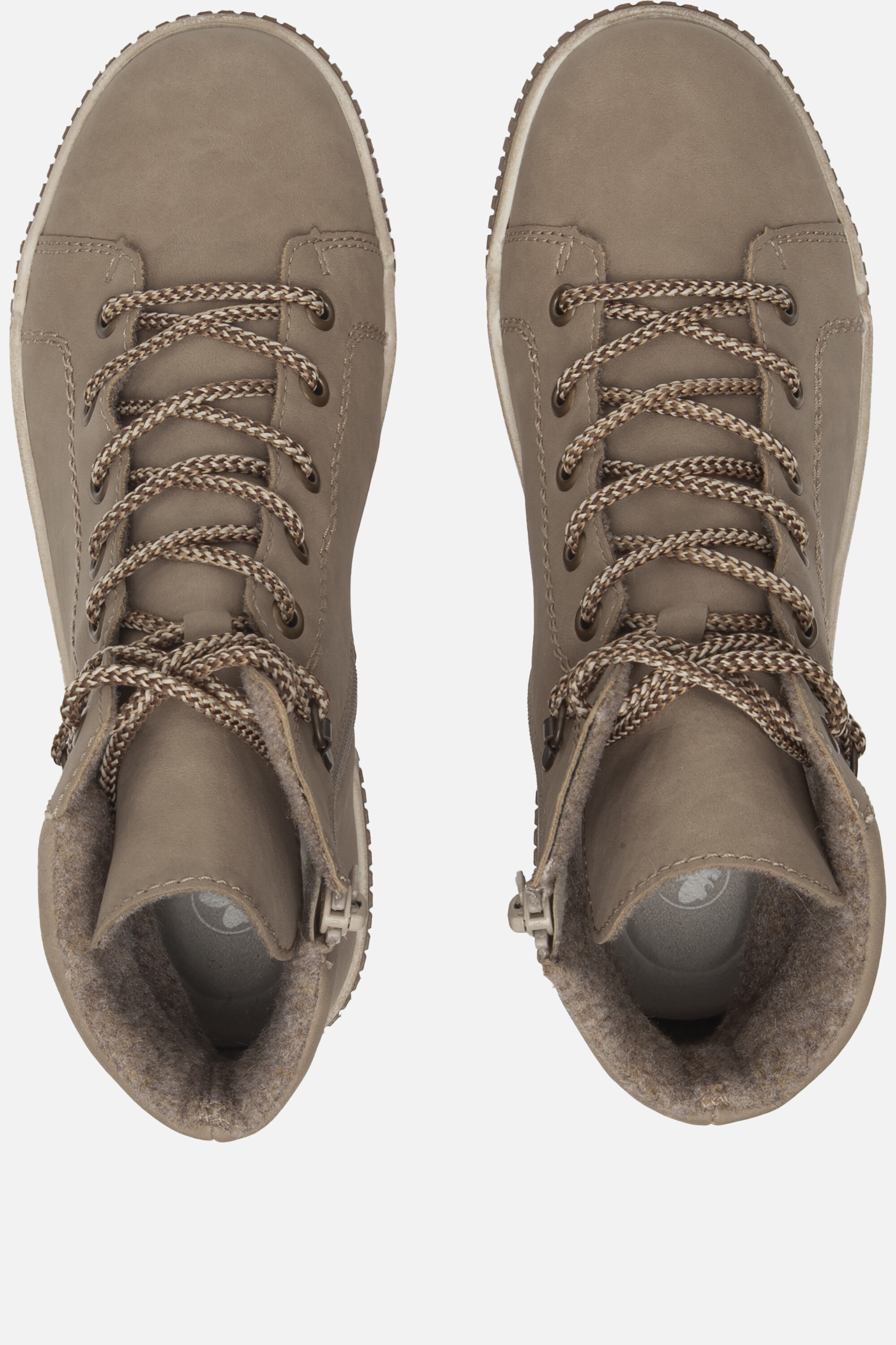 Rieker Veterboots beige Nubuck afbeelding 3