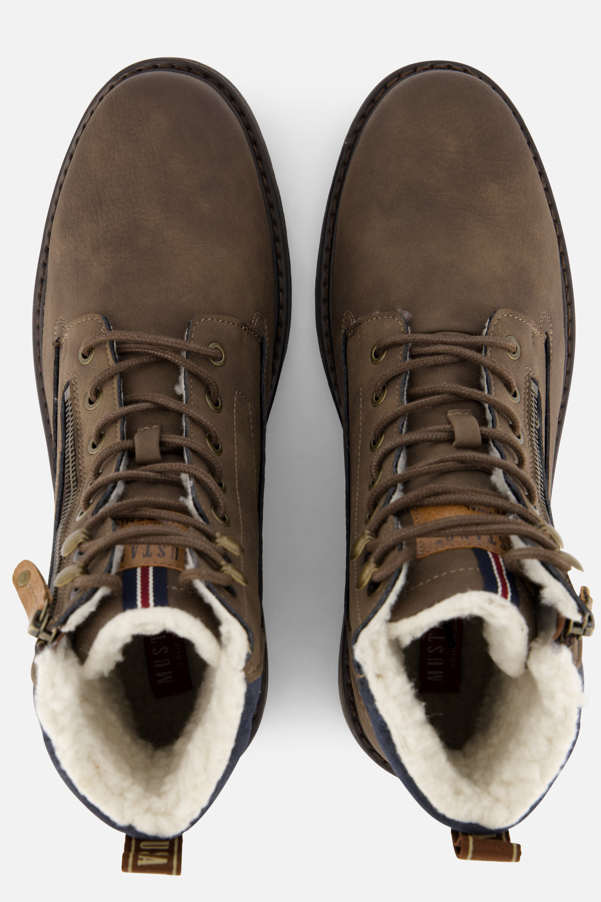 Mustang Veterboots bruin Synthetisch afbeelding 2