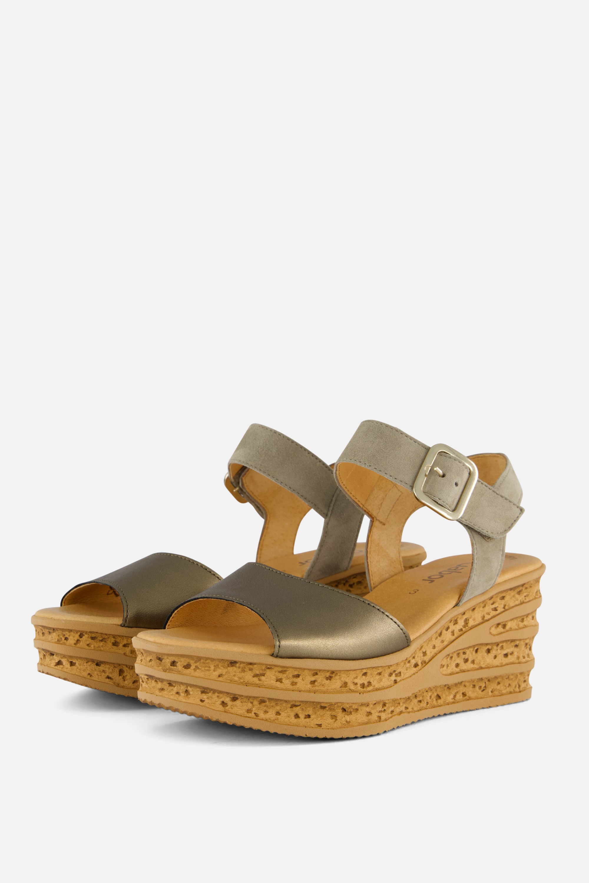 Gabor Sandalen oranje Suede ziengs