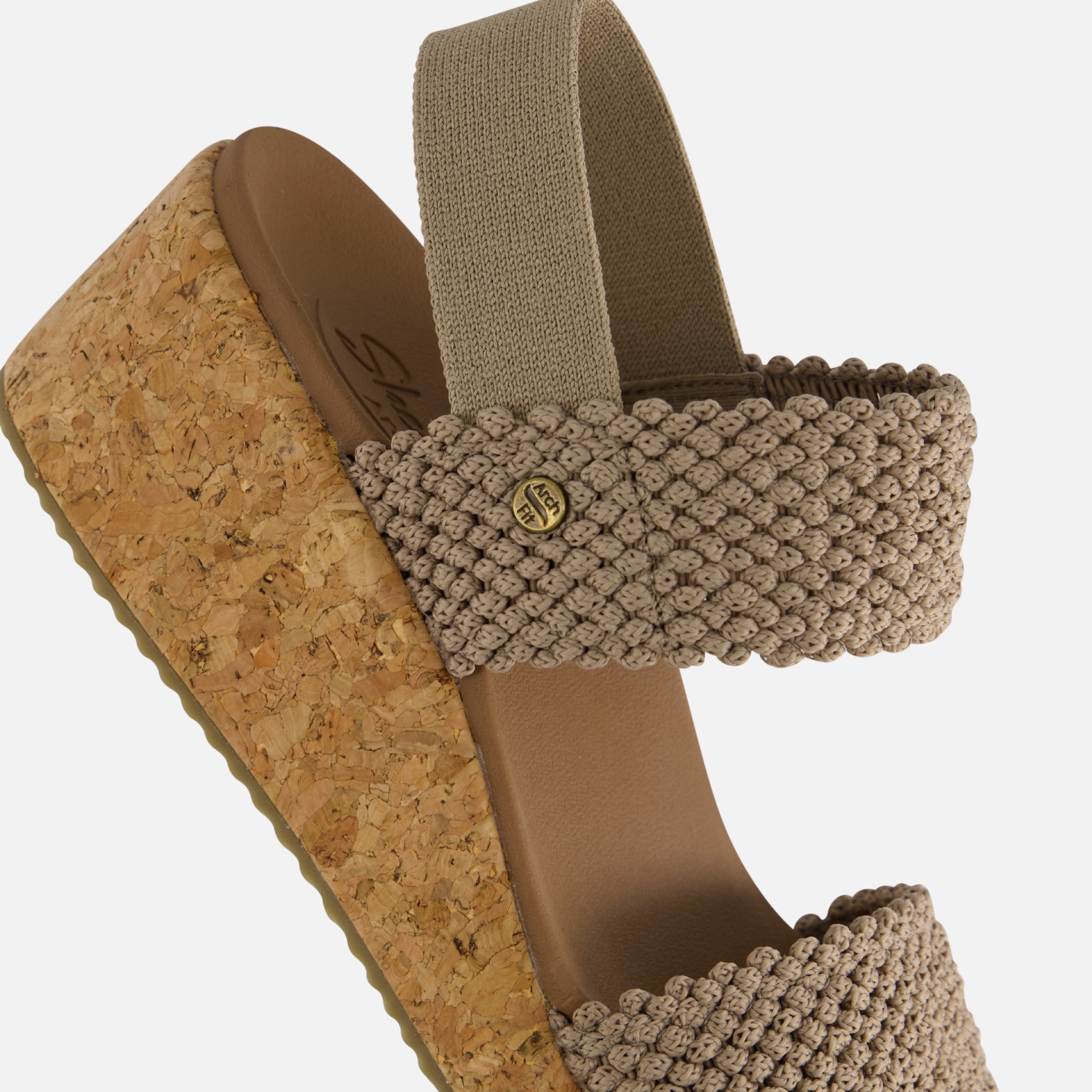 Skechers Arch Fit Beverlee Sandalen taupe afbeelding 3