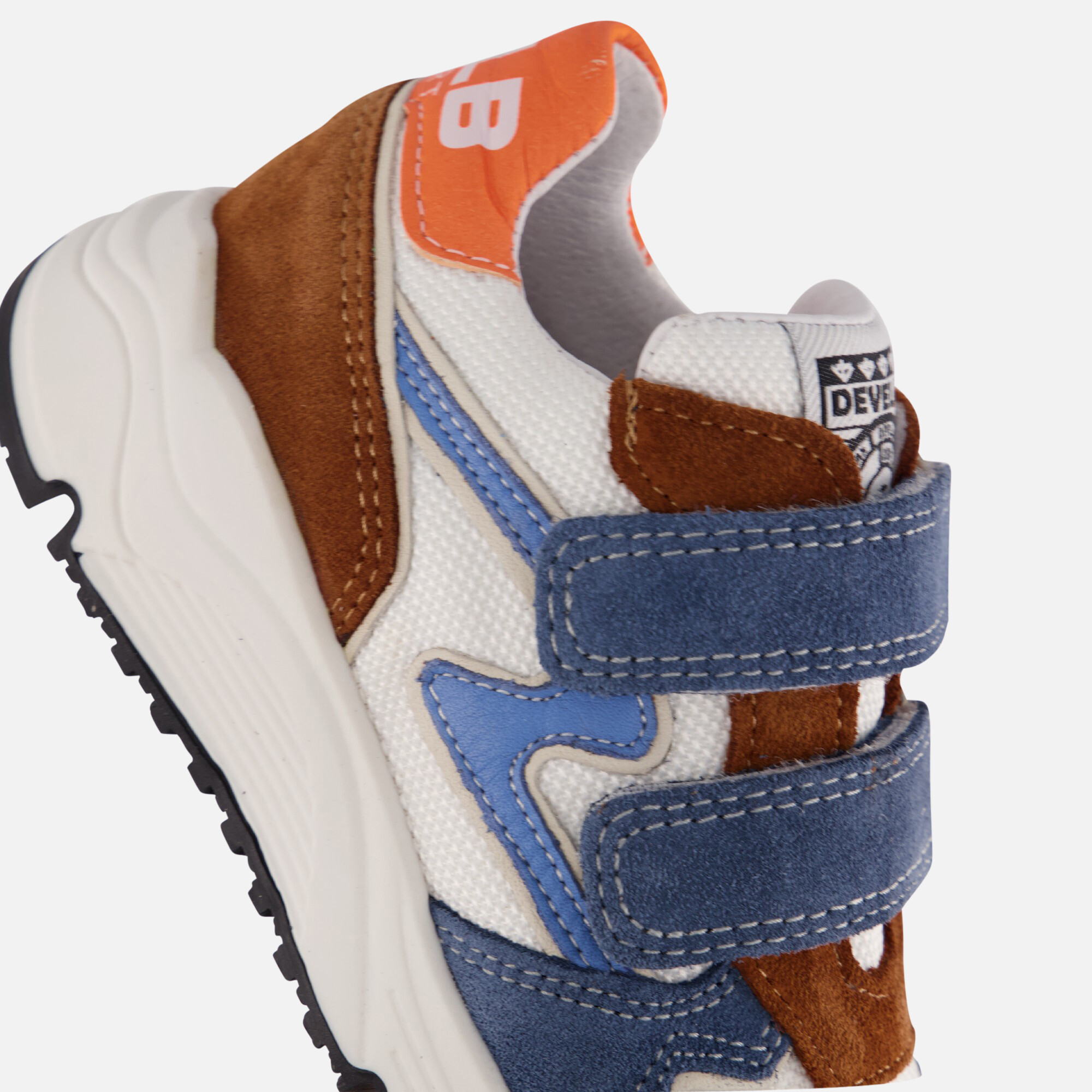Develab Low Cut Sneakers blauw Suede afbeelding 4