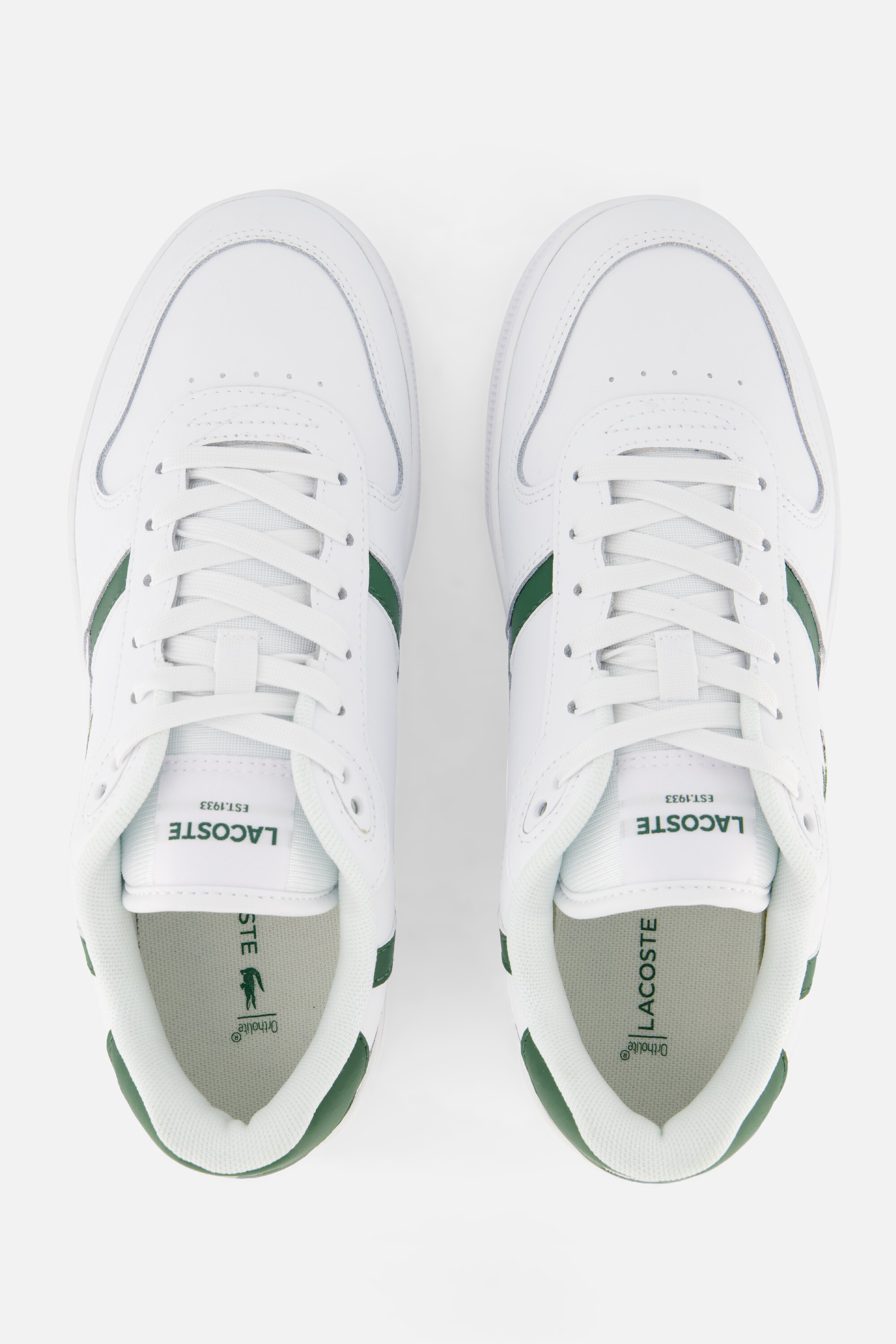 Lacoste T-Clip Sneakers wit Textiel afbeelding 2