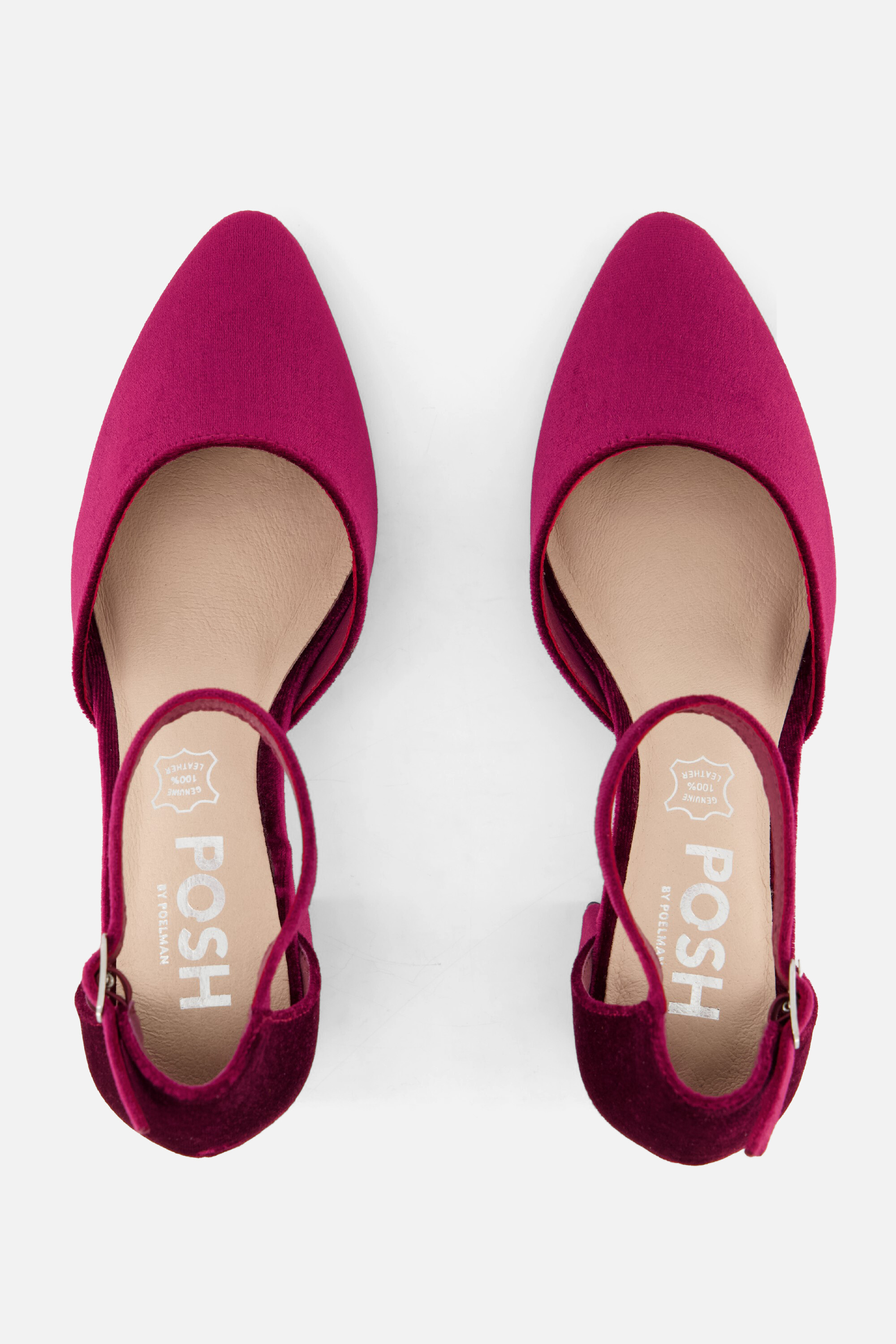 POSH by Poelman Pumps bordeauxrood Textiel afbeelding 2