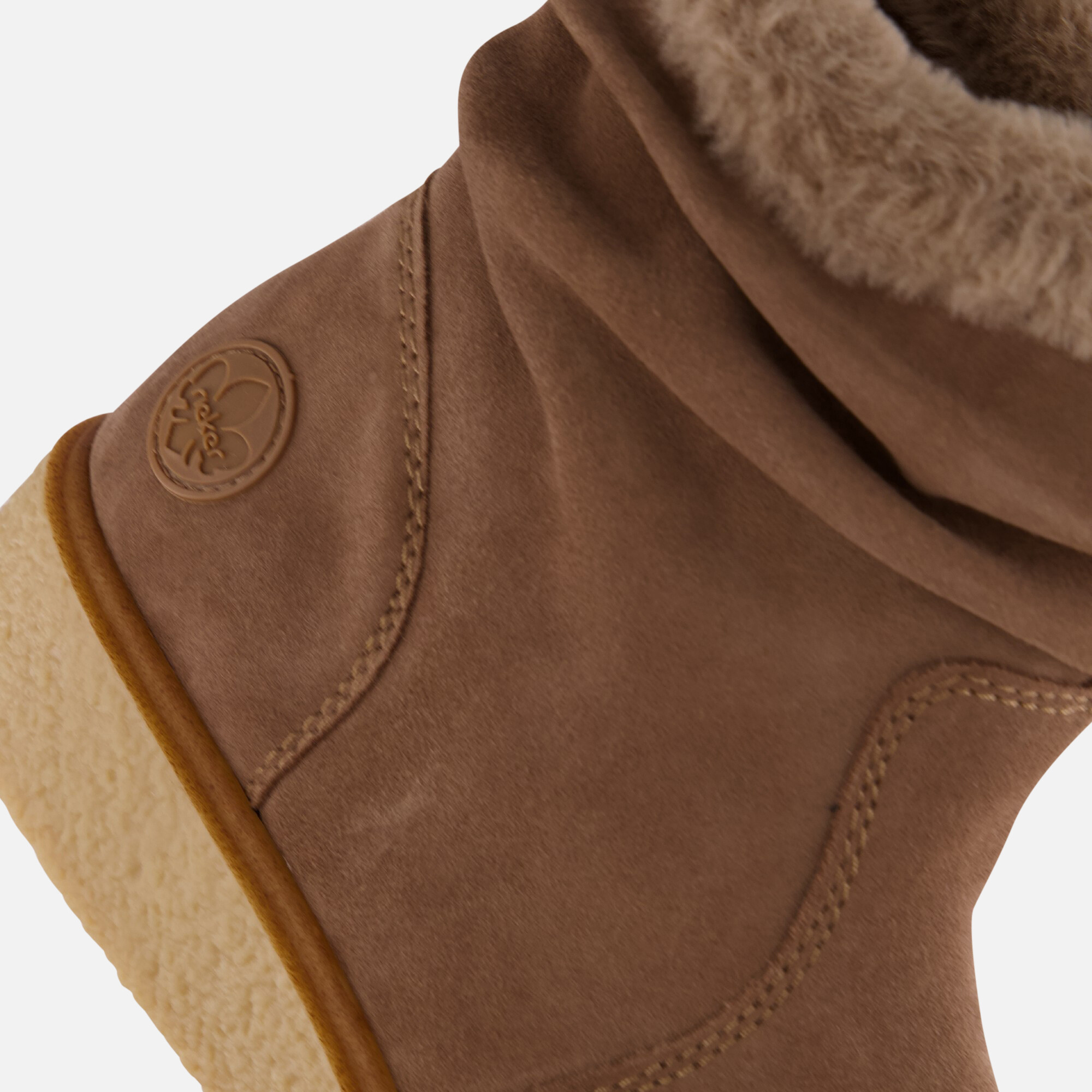 Rieker Enkellaarsjes beige Suede afbeelding 4