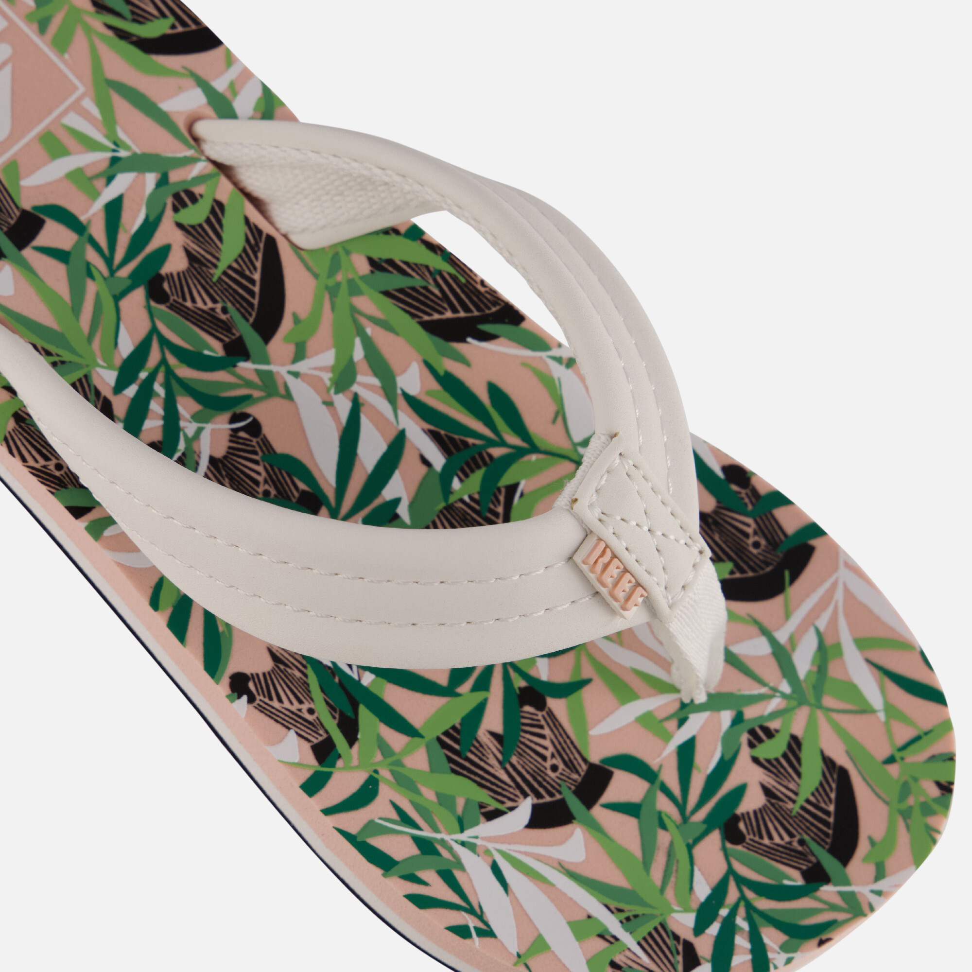 Reef Ahi Zebra Slippers wit Synthetisch afbeelding 3