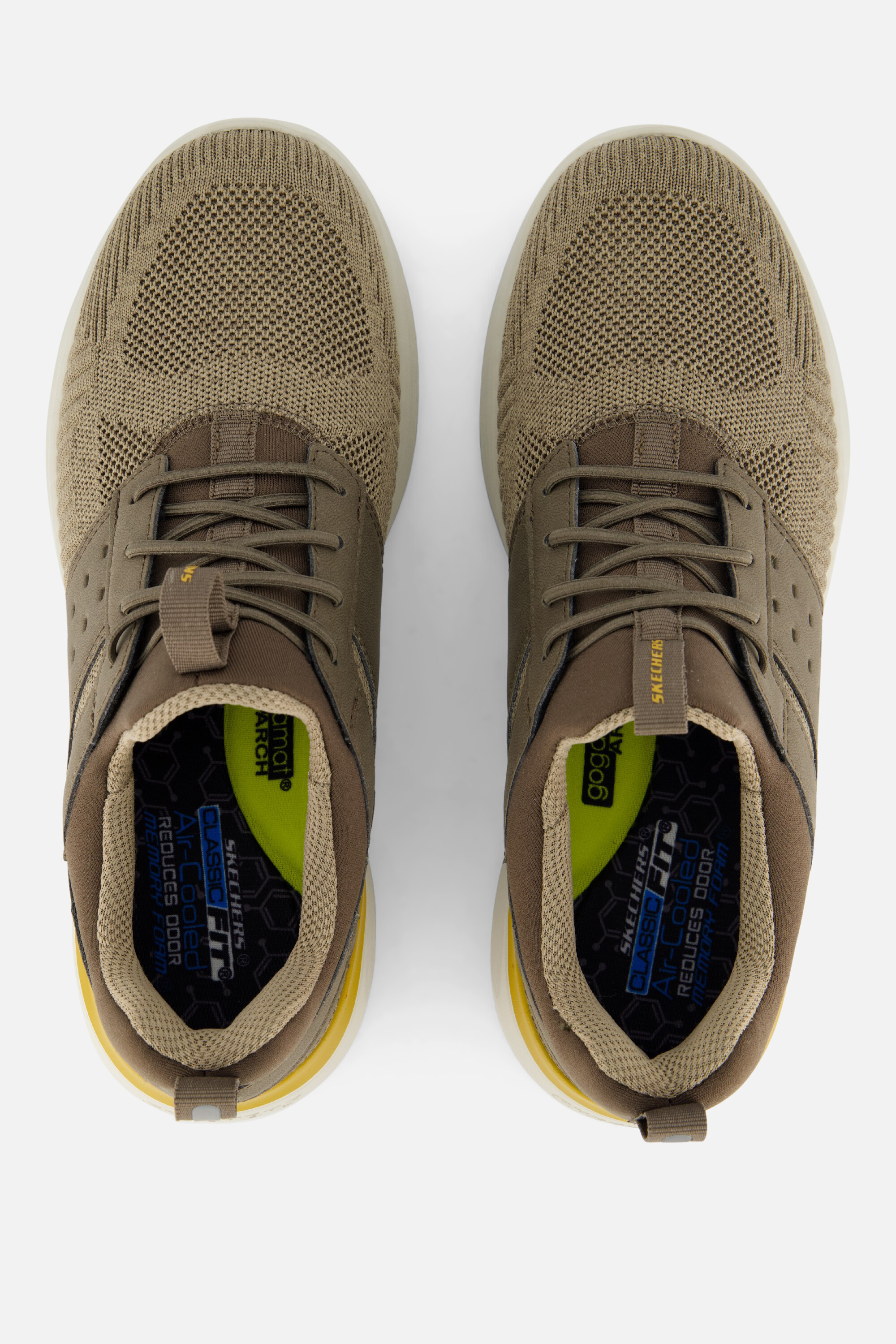 Skechers Lattimore Sneakers taupe Textiel afbeelding 2