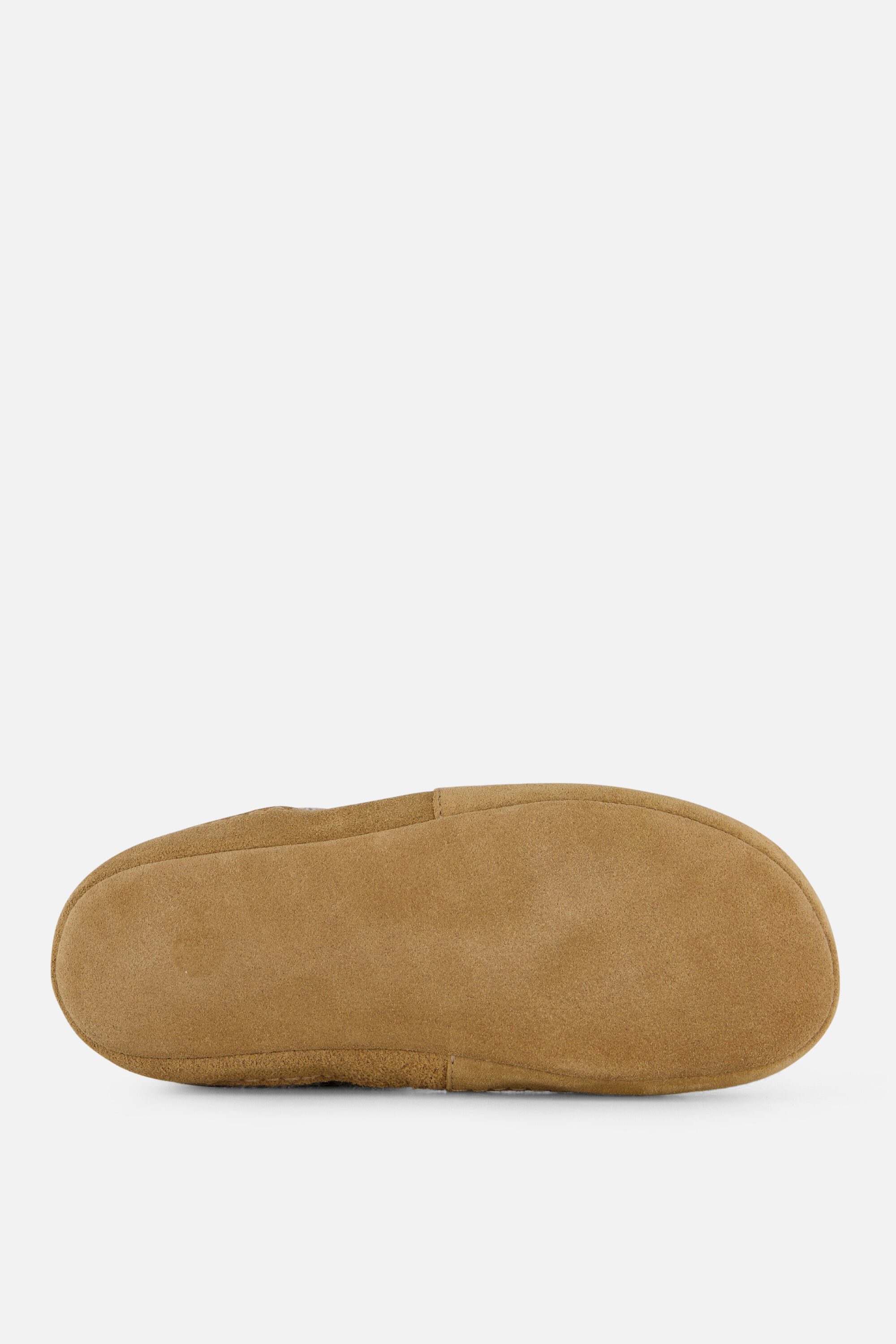 Bergstein Cozy Lux Pantoffels beige Wol afbeelding 3