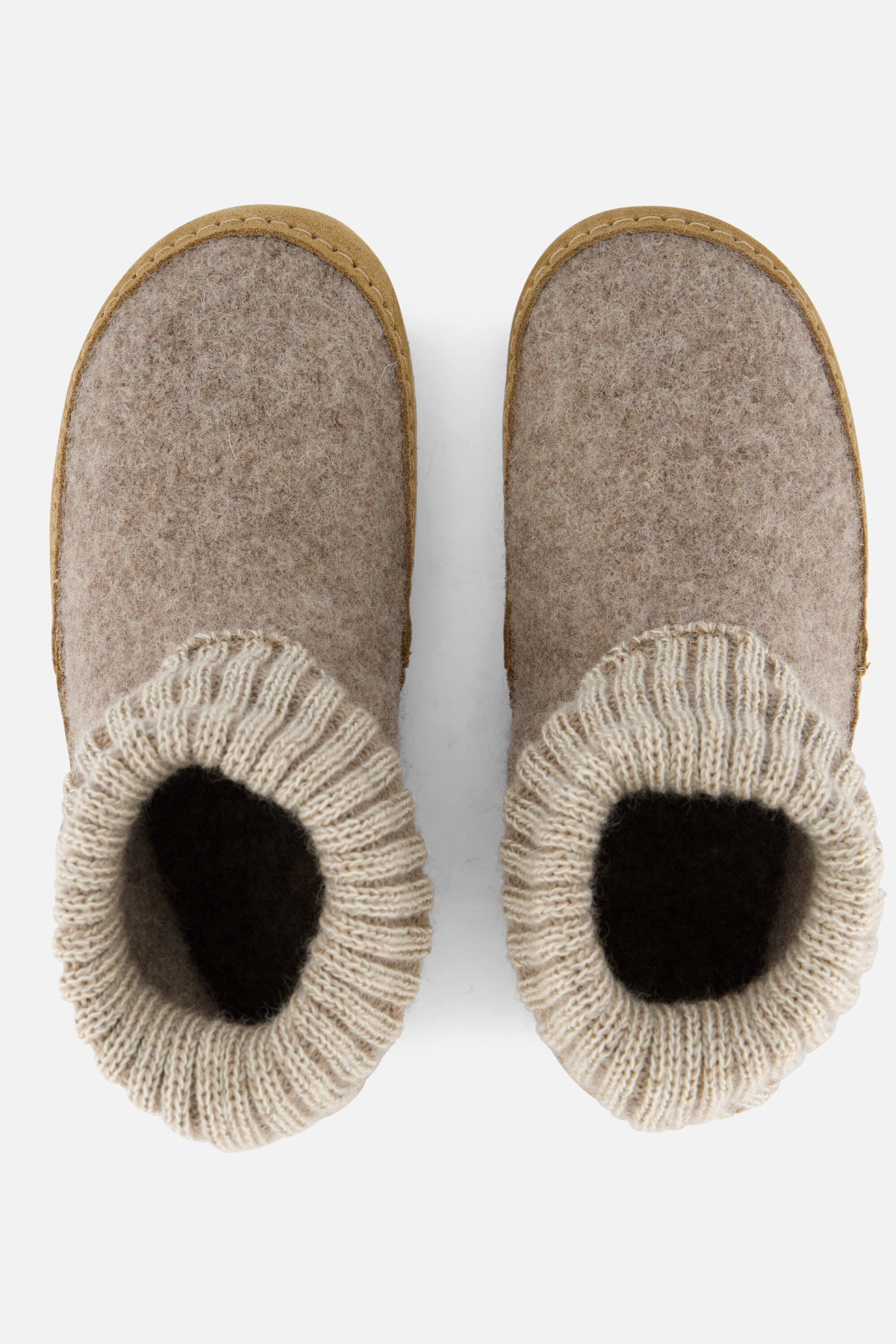 Bergstein Cozy Lux Pantoffels beige Wol afbeelding 2