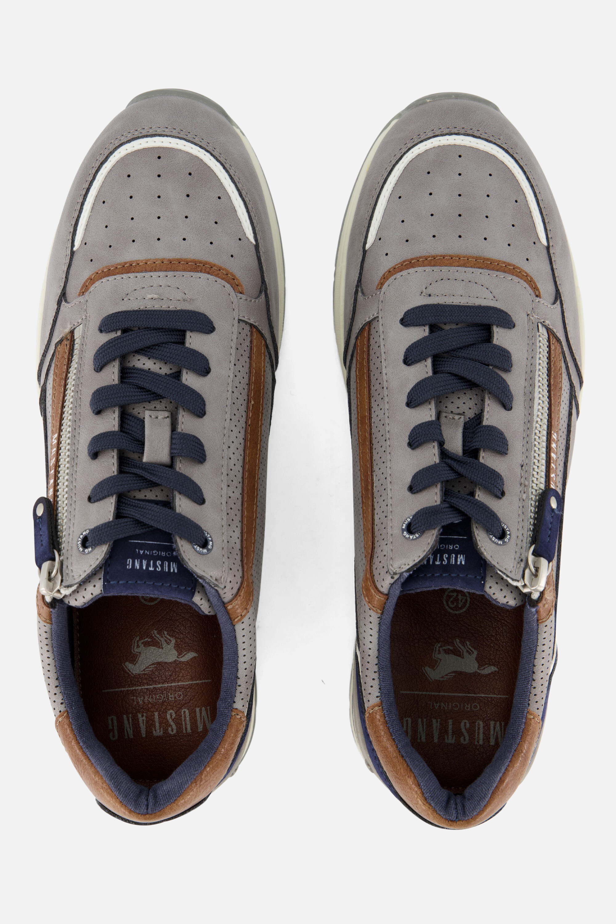 Mustang Sneakers grijs Synthetisch afbeelding 3