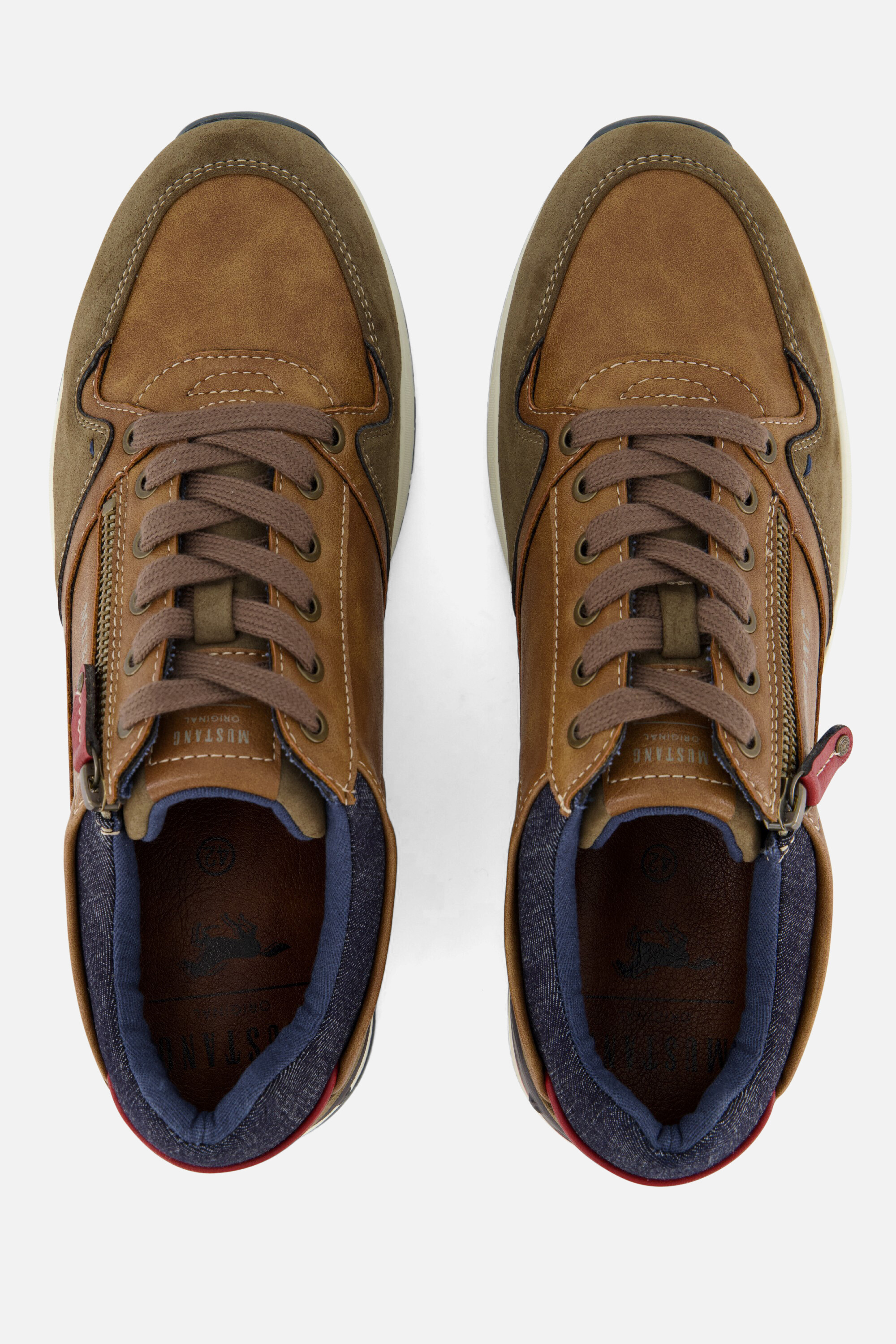 Mustang Sneakers bruin Synthetisch afbeelding 3