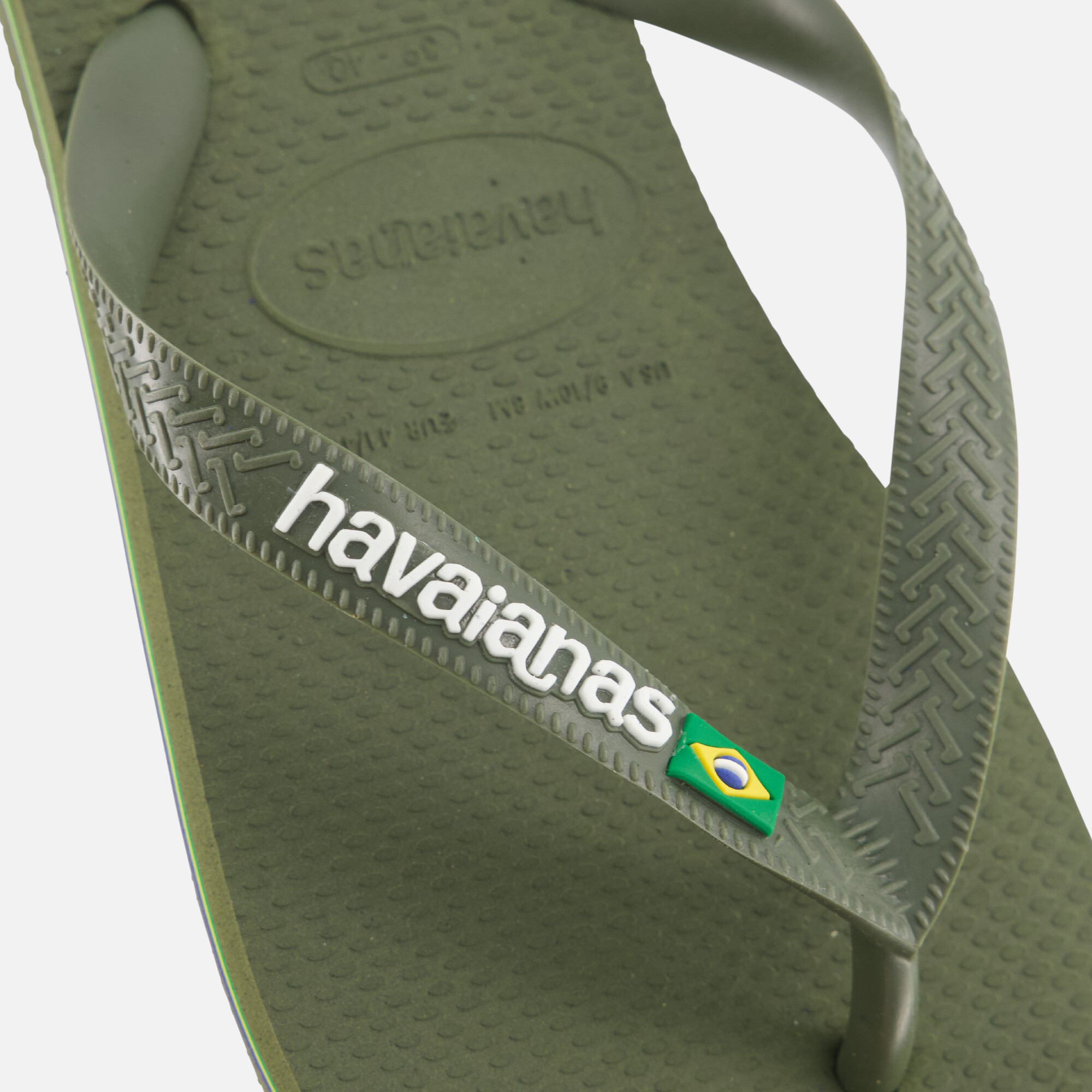 Havaianas Brasil Slippers groen Rubber afbeelding 3