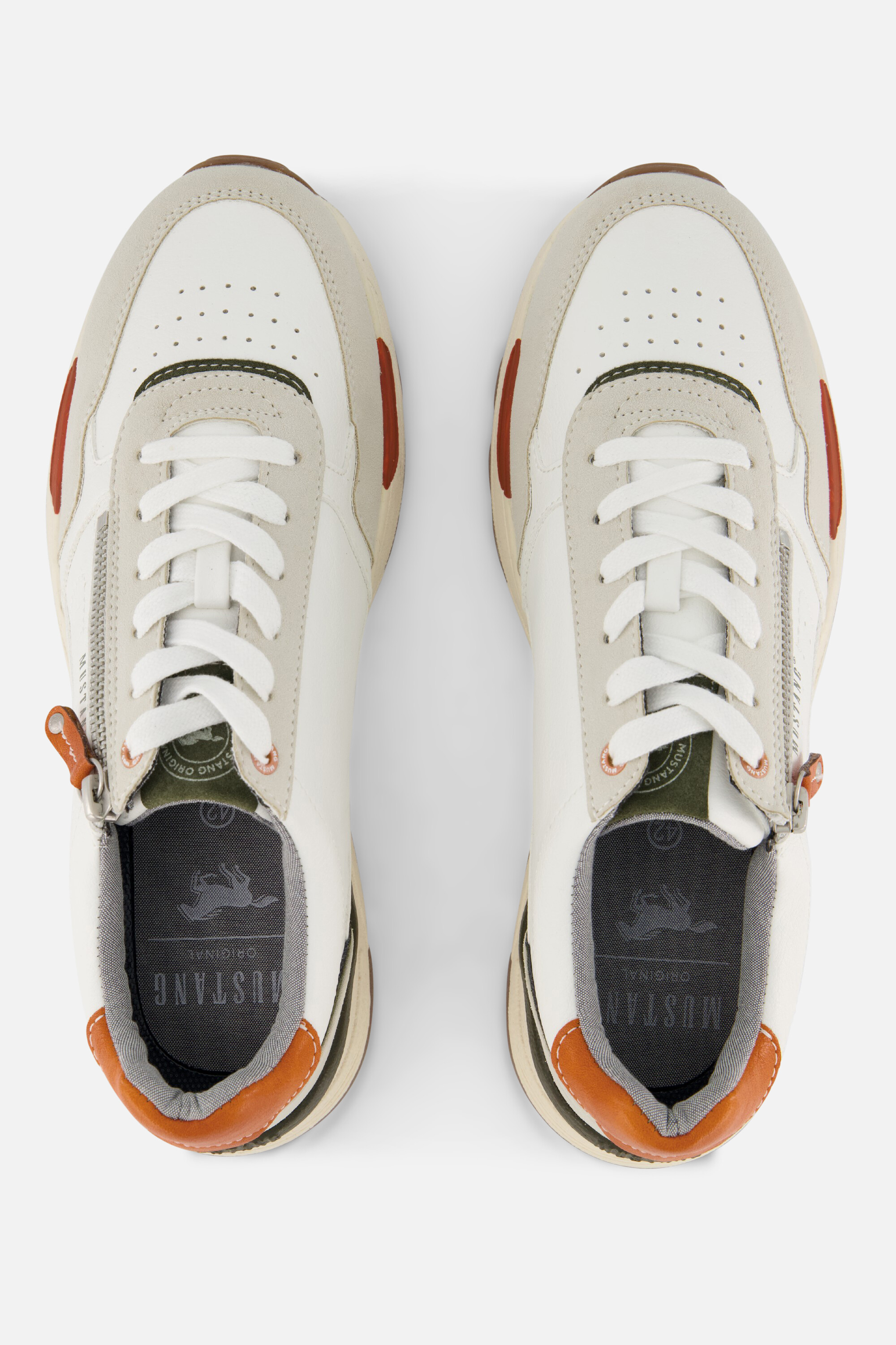 Mustang Sneakers wit Synthetisch afbeelding 3