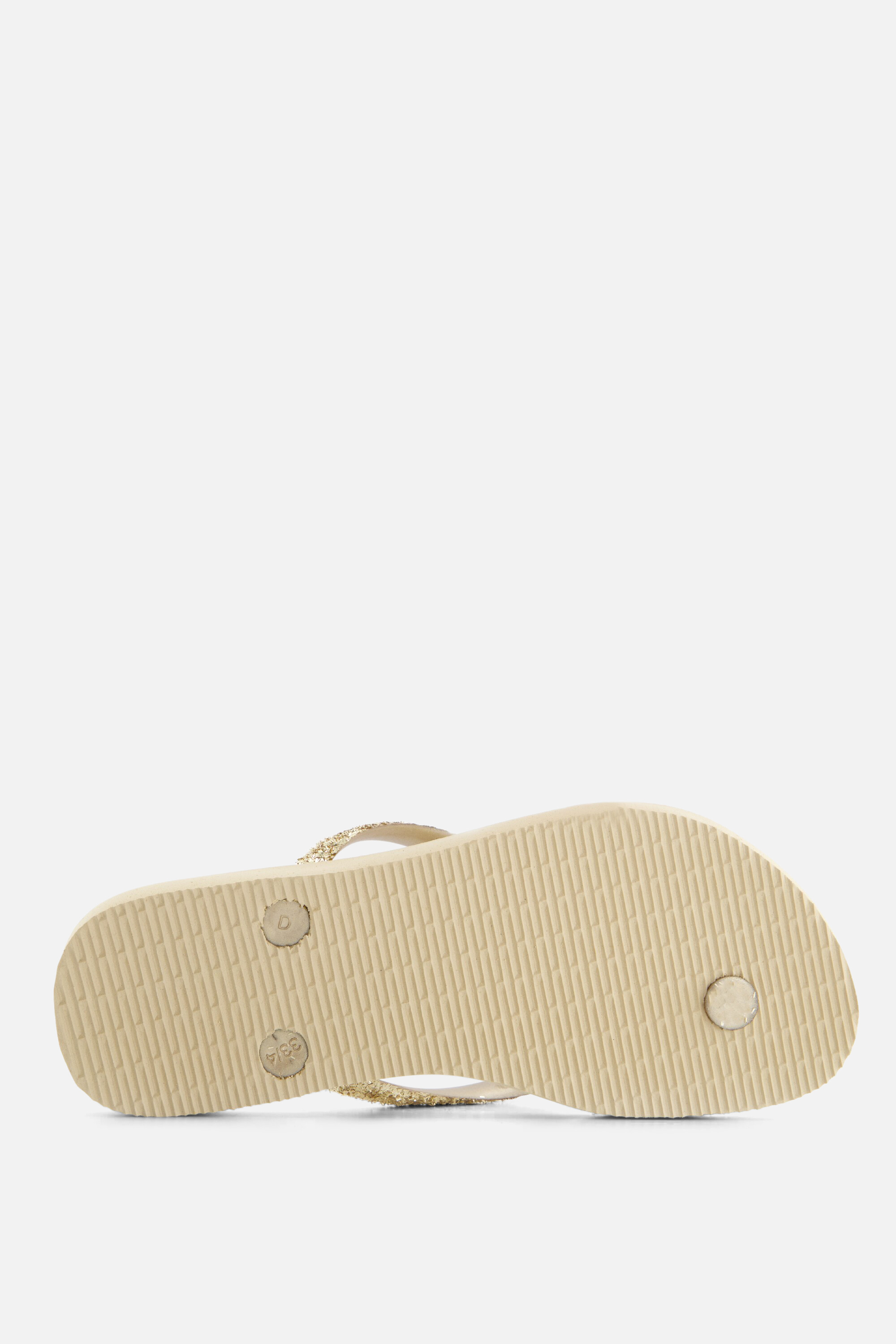 Havaianas Slim Glitter Slippers beige Rubber afbeelding 2